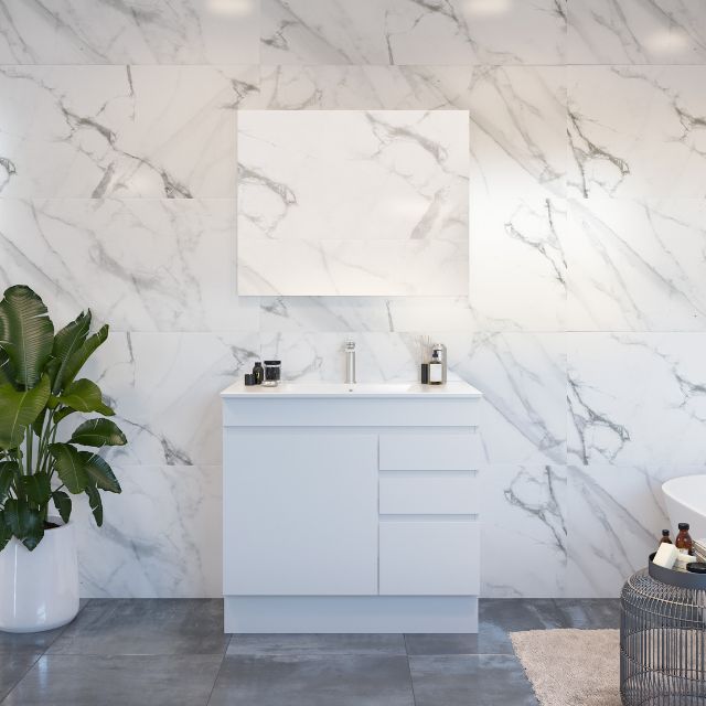 Timberline Indiana Floor Standing Vanity with Alpha Ceramic Top
