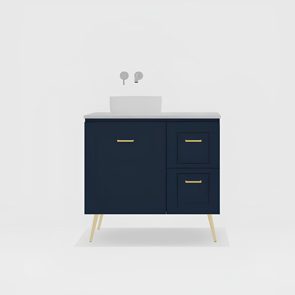 Timberline Nevada Classic On Legs Vanity with SilkSurface Top and Above Counter Basin