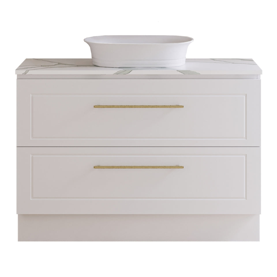 Timberline Nevada Plus Classic Floor Standing Vanity with SilkSurface Top and Above Counter Basin