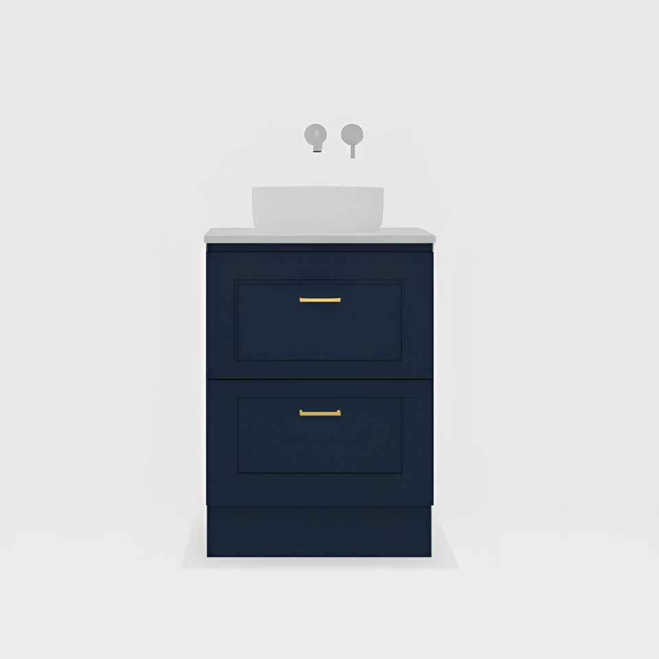 Timberline Nevada Plus Classic Floor Standing Vanity with SilkSurface Top and Above Counter Basin