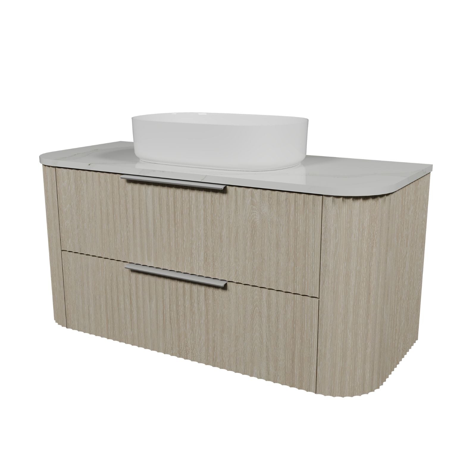 Timberline Socoa Apollo Wall Hung Vanity with Above Counter Basin 1200mm Centre Bowl SOC-V-1200-C-SSA-W-AP - The Blue Space