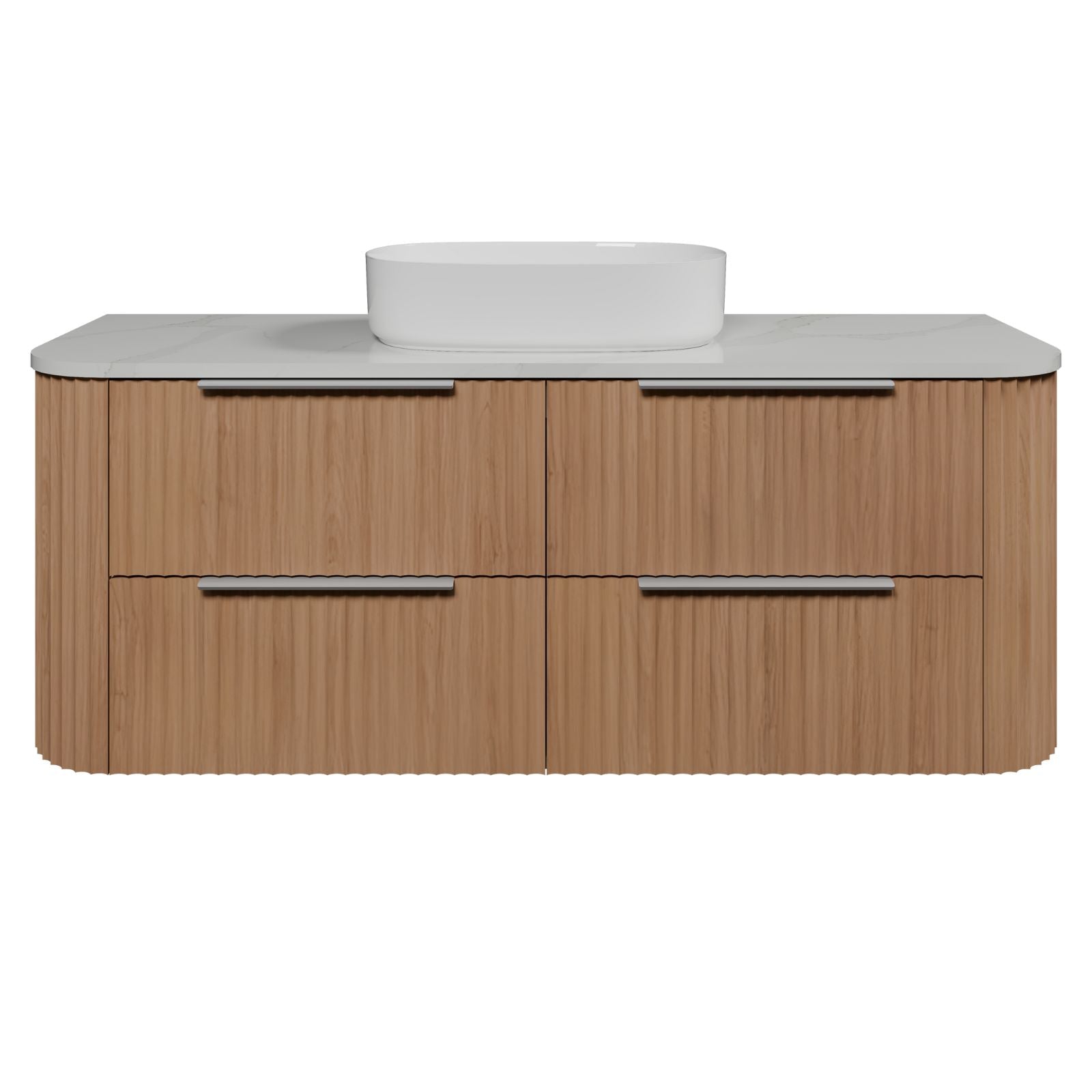 Timberline Socoa Apollo Wall Hung Vanity with Above Counter Basin 1500mm Centre Bowl SOC-V-1500-C-SSA-W-AP - The Blue Space