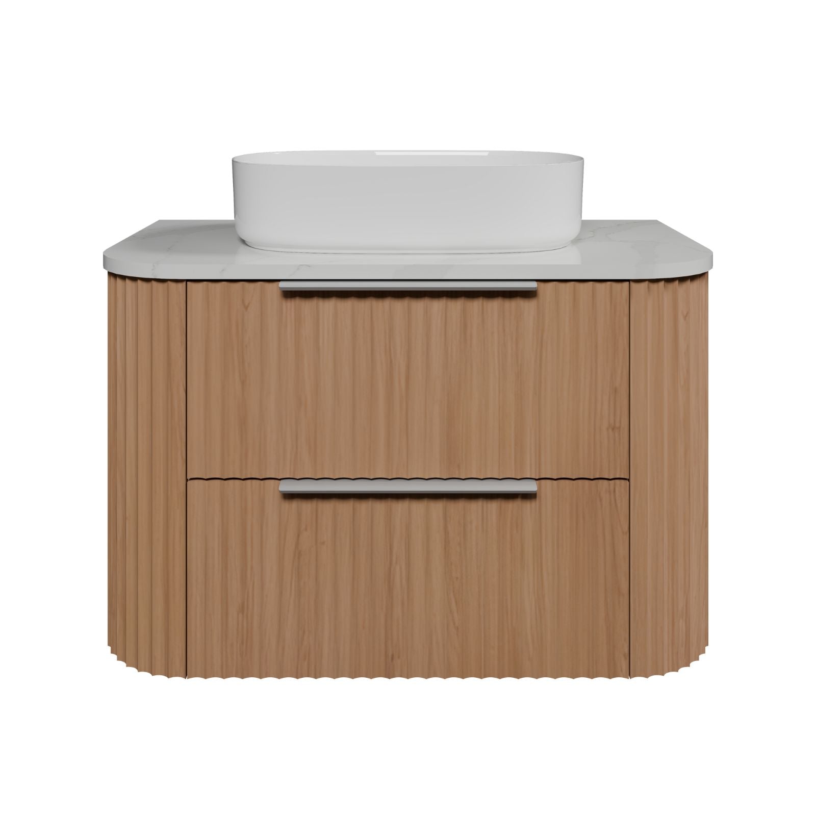 Timberline Socoa Apollo Wall Hung Vanity with Above Counter Basin 900mm Centre Bowl SOC-V-900-C-SSA-W-AP - The Blue Space