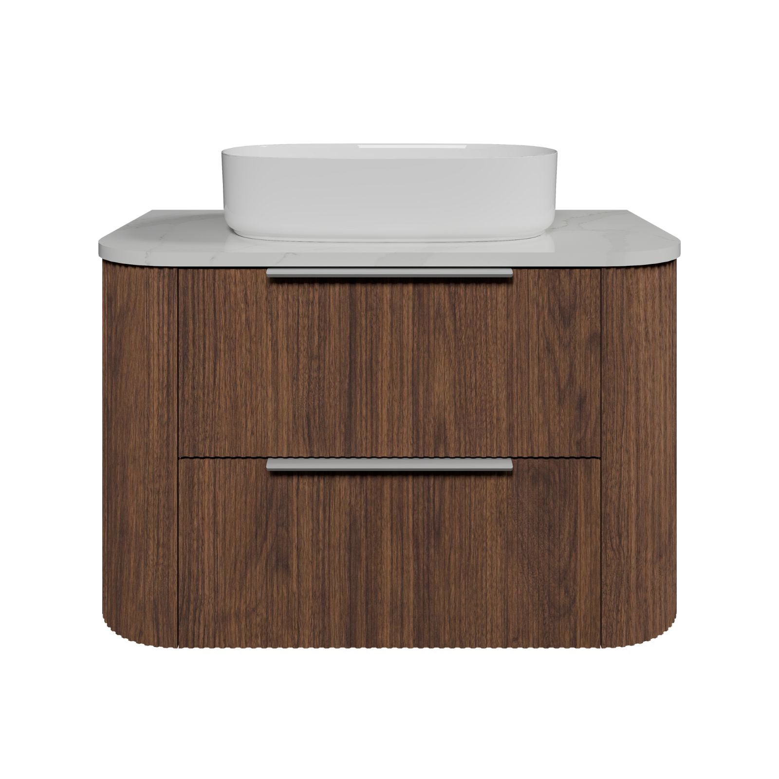 Timberline Socoa Dockland Wall Hung Vanity with Above Counter Basin 900mm Centre Bowl SOC-V-900-C-SSA-W-DL - The Blue Space