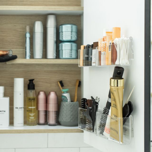 Timberline Storage Queen Shaver Organiser System Clear Door 1SHC-OPT-S-CLEAR-D1 | The Blue Space