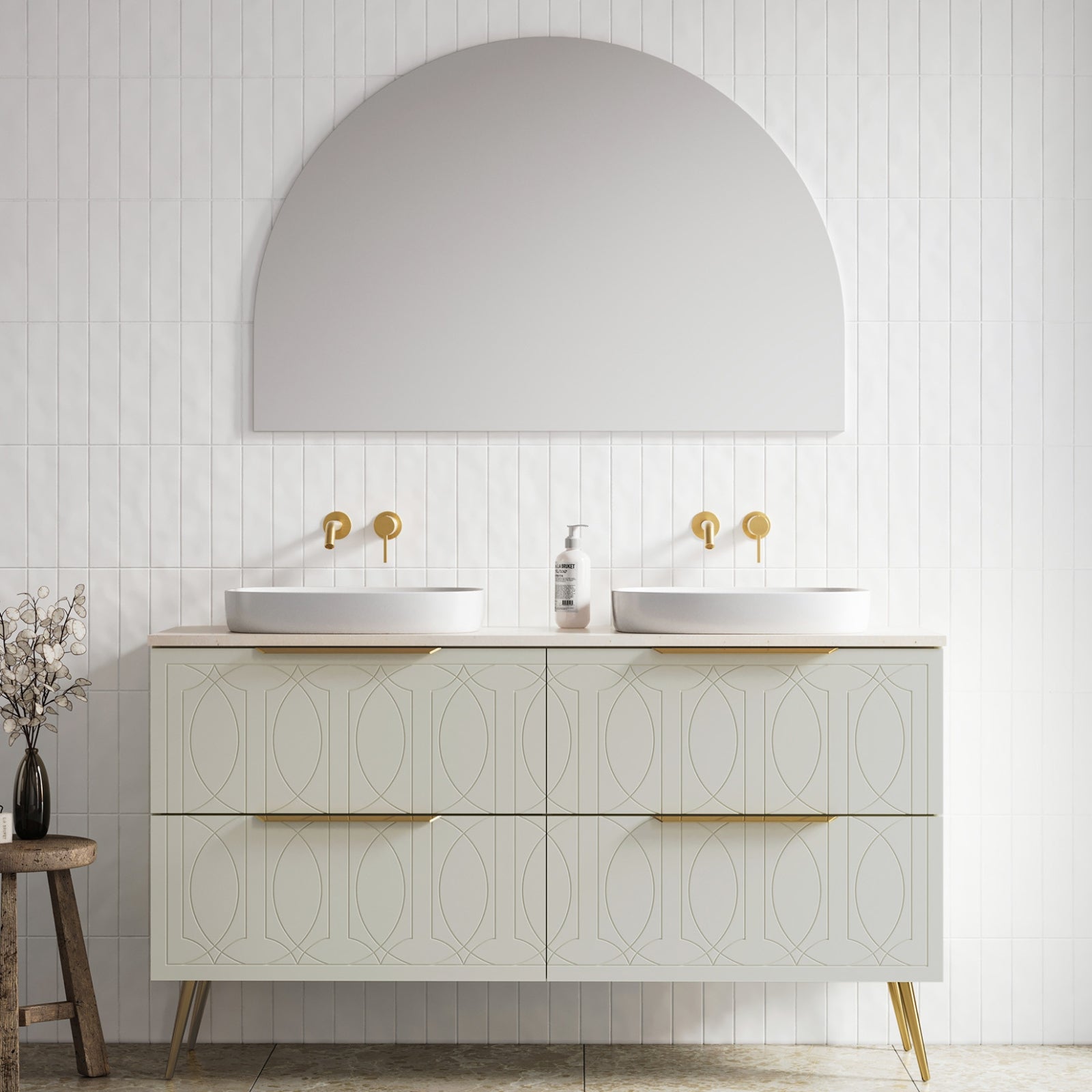 Timberline Sutherland House Regency Vanity SHCV1500DSSAL-REGENCY - The Blue Space
