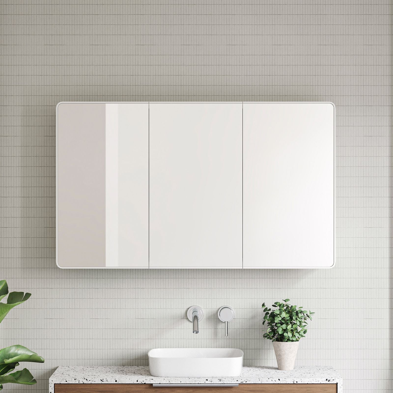 Timberline Sutherland House Shaving Cabinet SHC-SC-1200-3-G - The Blue Space