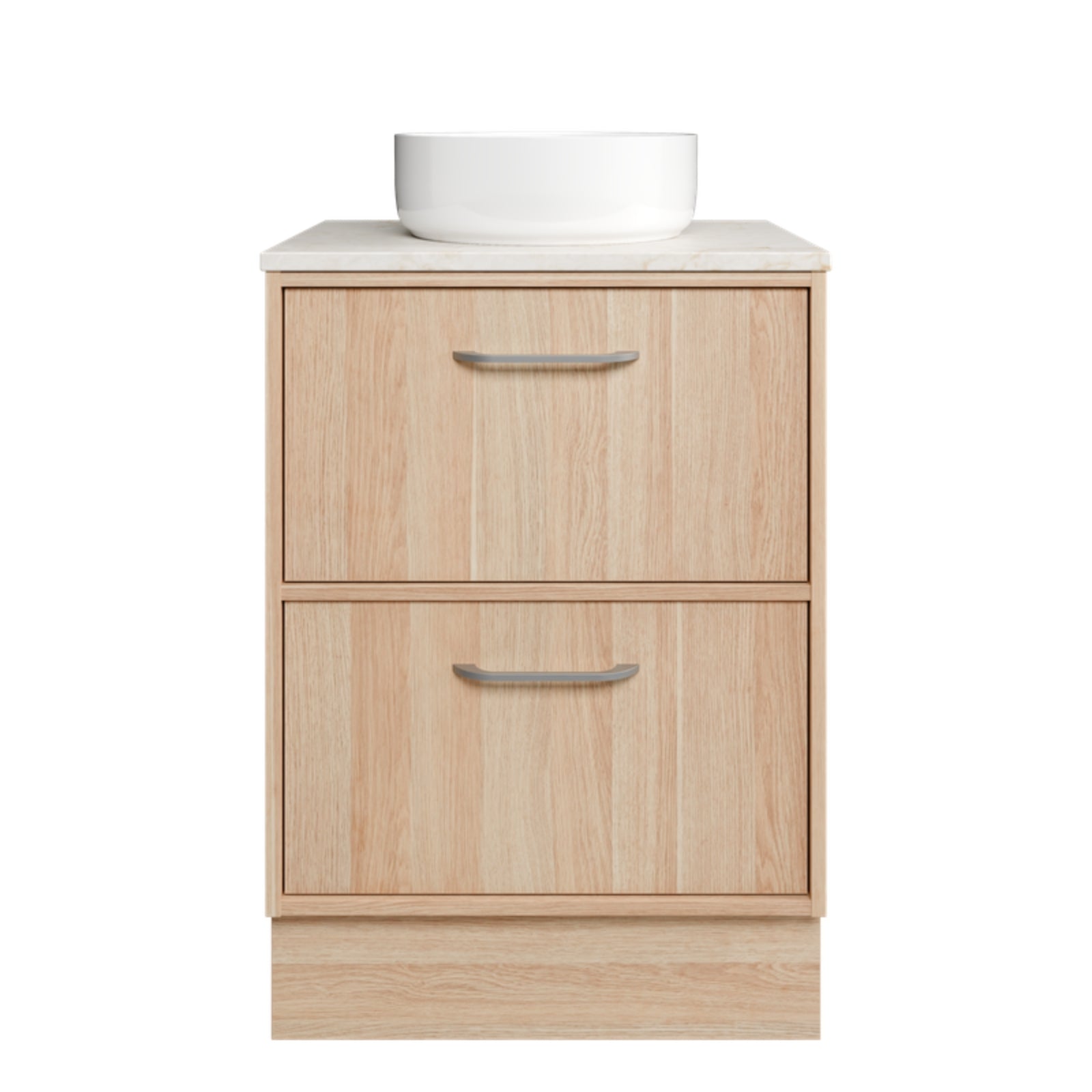 Timberline Taro Floor Standing Vanity with SilkSurface Top and Above Counter Basin TAR-V-750-C-SSA-F-The Blue Space