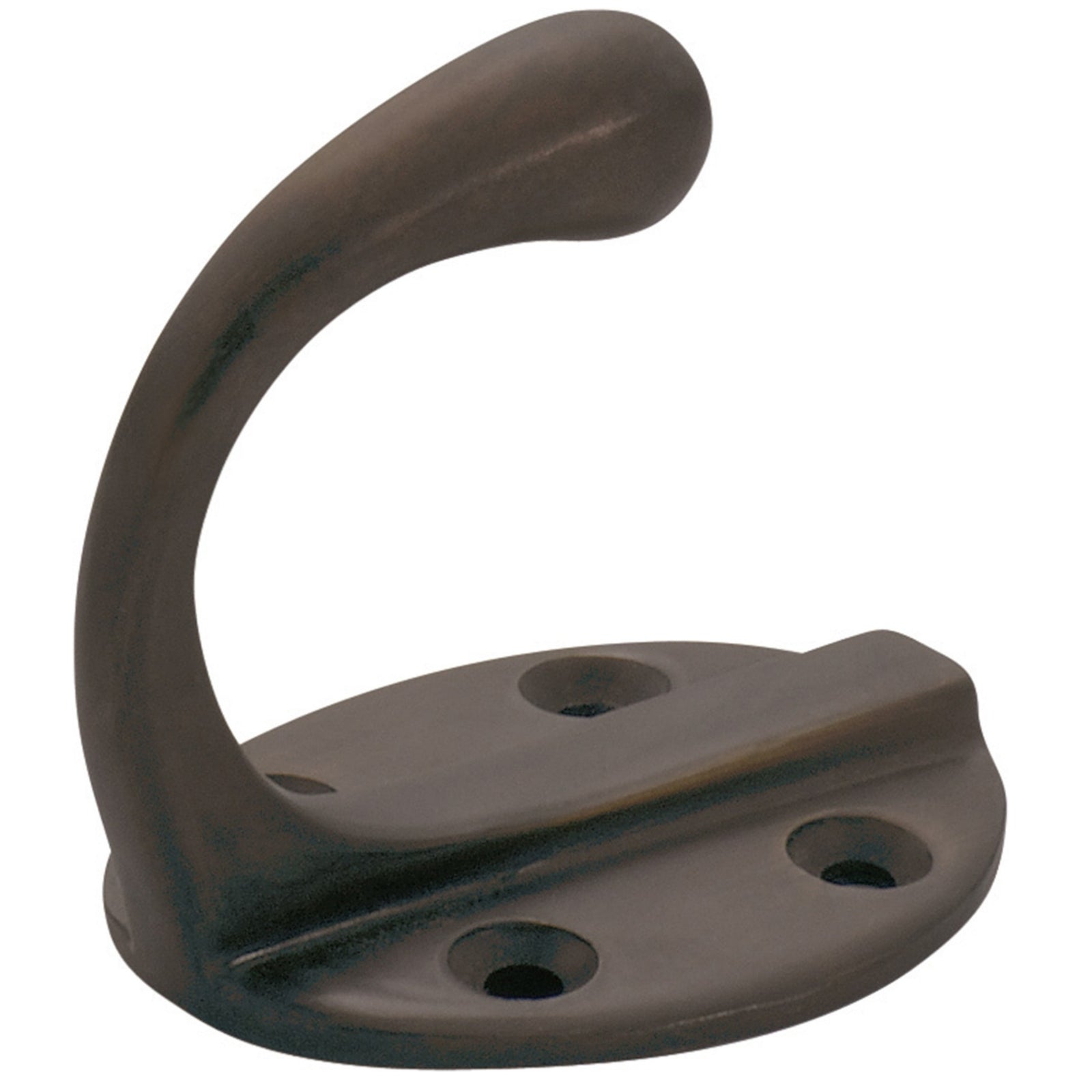 Tradco Single Robe Hooks Oval Backplate Antique Brass 3963 - The Blue Space