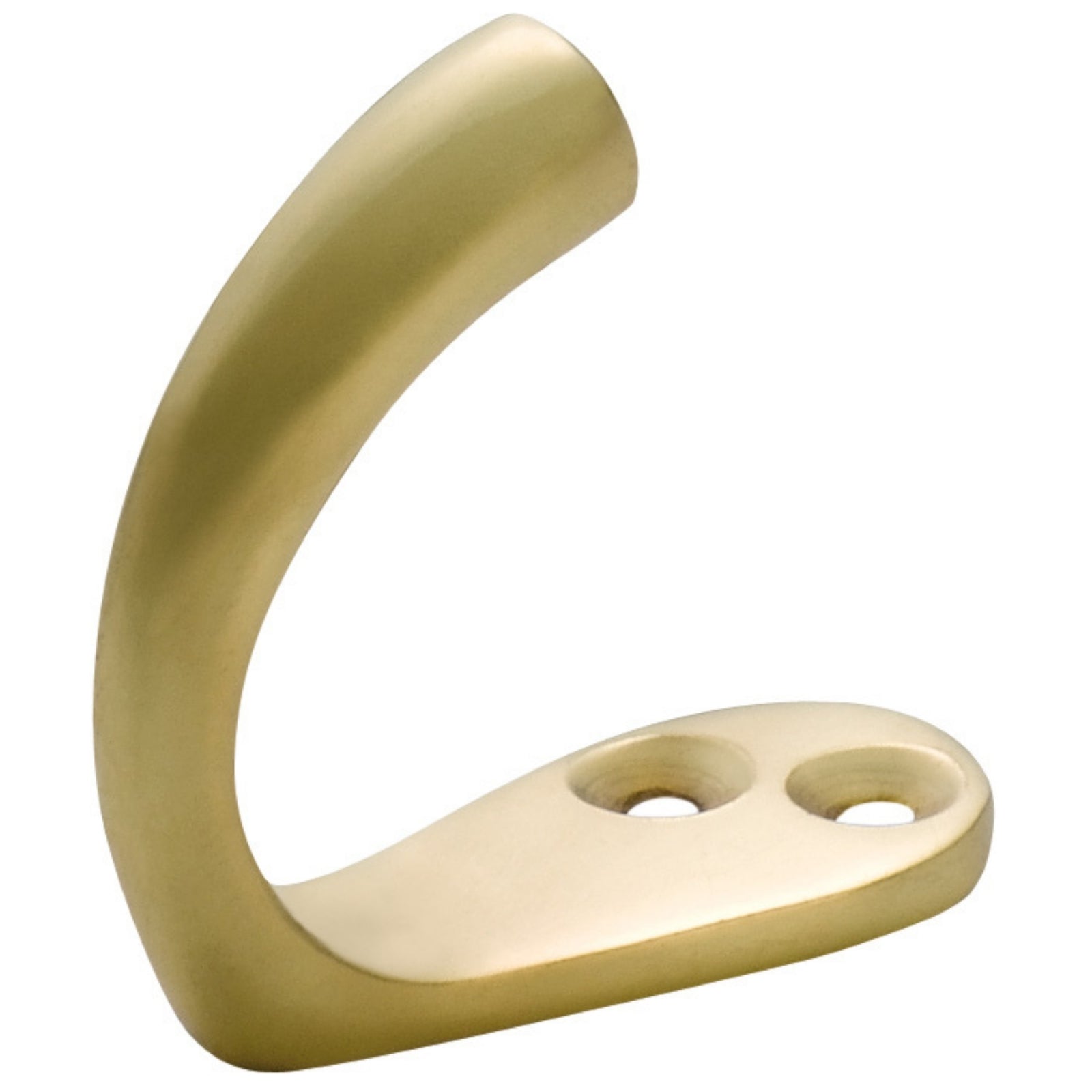 Tradco Single Robe Hooks Polished Brass 3924 - The Blue Space