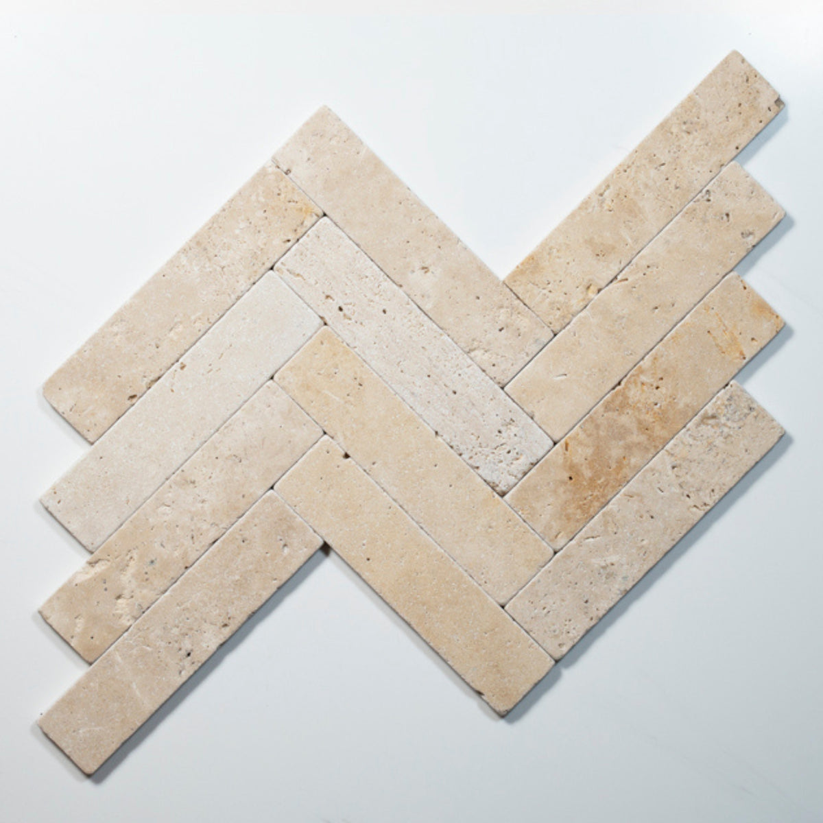 Pattern Lay no Hand Tumbled Natural Beige Travertine Subway Tile 50mm x 200mm 52APOBET - The Blue Space