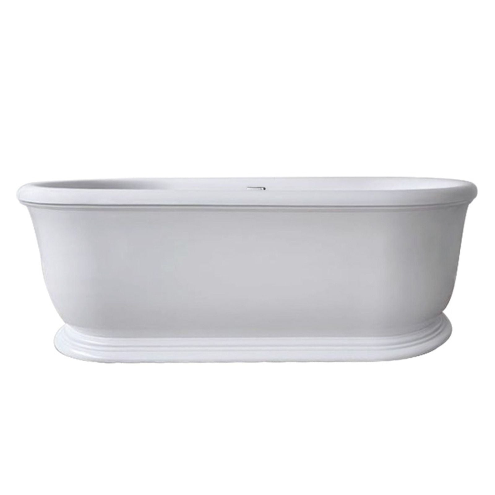Turner Hastings Camden 180 x 85 TitanCast Bath - Satin Silk White with Overflow CM1800TCB-OF - The Blue Space