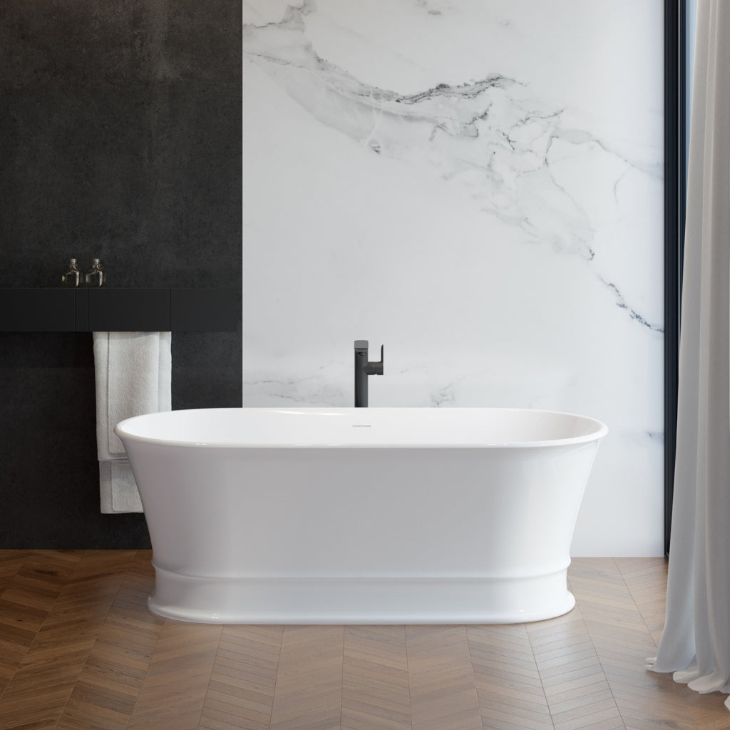 Lifestyle 1 Turner Hastings Claremont 170 x 84 MagnaCast Free Standing Bath - Gloss White No Overflow CL1700MCB-GW - The Blue Space