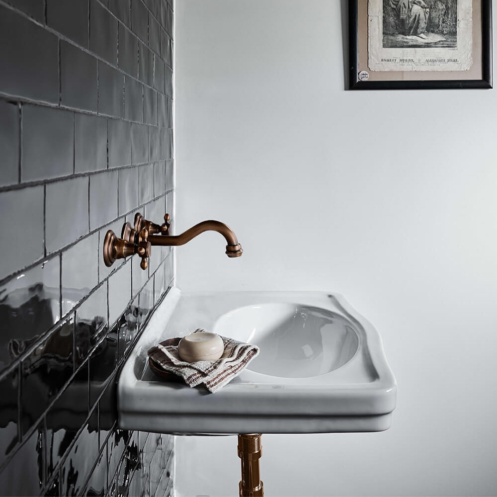 Lifestyle Turner Hastings Claremont 58 x 45 Wall Hung Basin Without Taphole CL580BA-NTH - The Blue Space