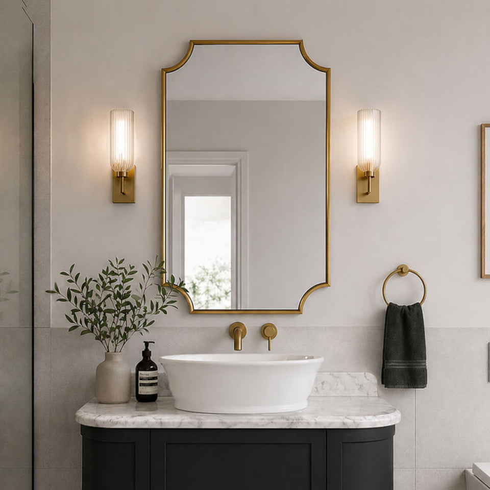 Turner Hastings Claremont 800x500mm Mirror - Brushed Brass