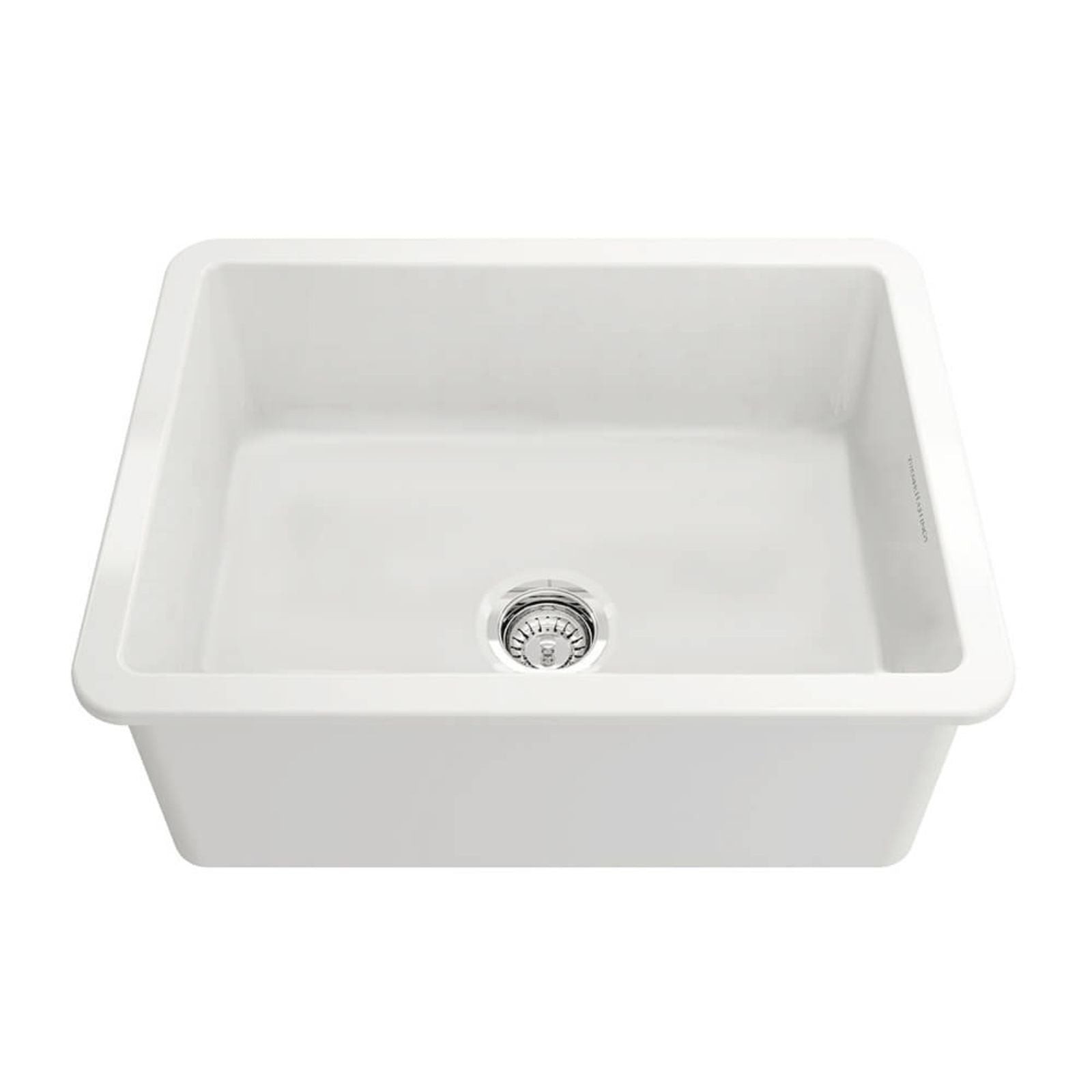 Turner Hastings Cuisine 60 x 46 Inset / Undermount Fine Fireclay Gloss White Sink CU60FS - The Blue Space