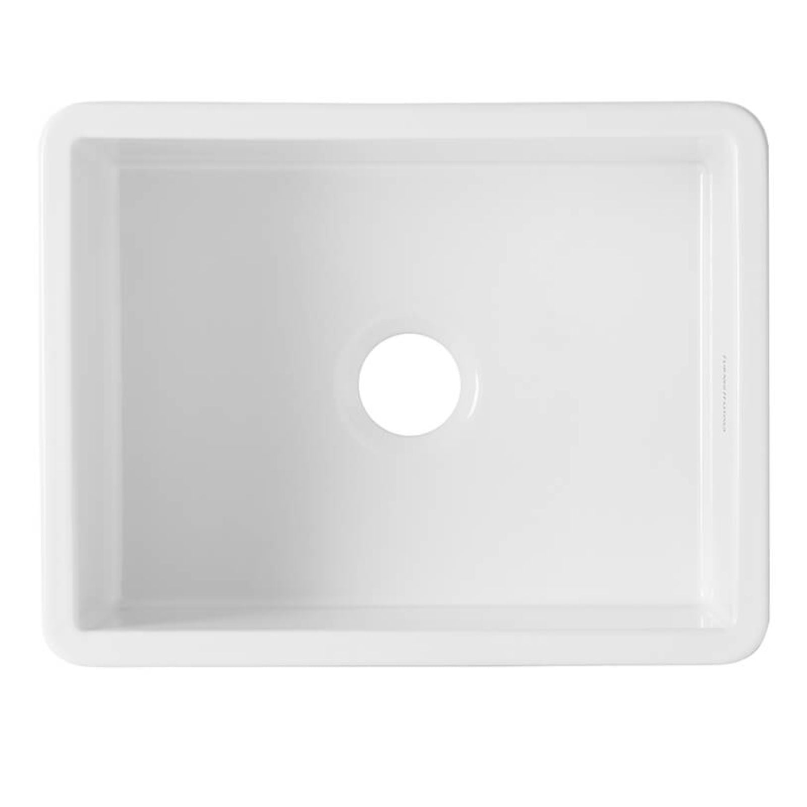 Top Turner Hastings Cuisine 60 x 46 Inset / Undermount Fine Fireclay Gloss White Sink CU60FS - The Blue Space