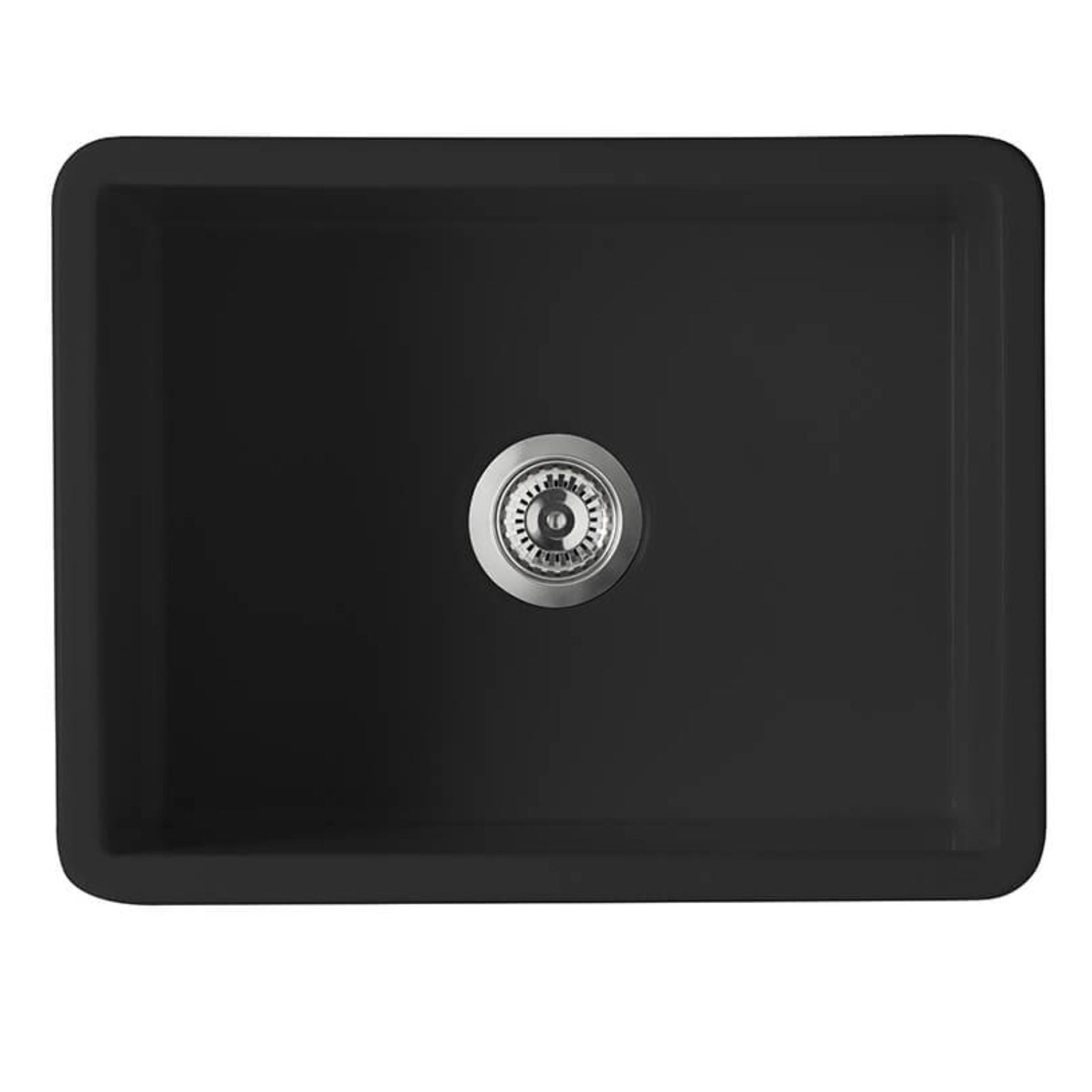 Turner Hastings Cuisine 60 x 46 Inset / Undermount Fine Fireclay Matte Black Sink CU60FS-MB - The Blue Space