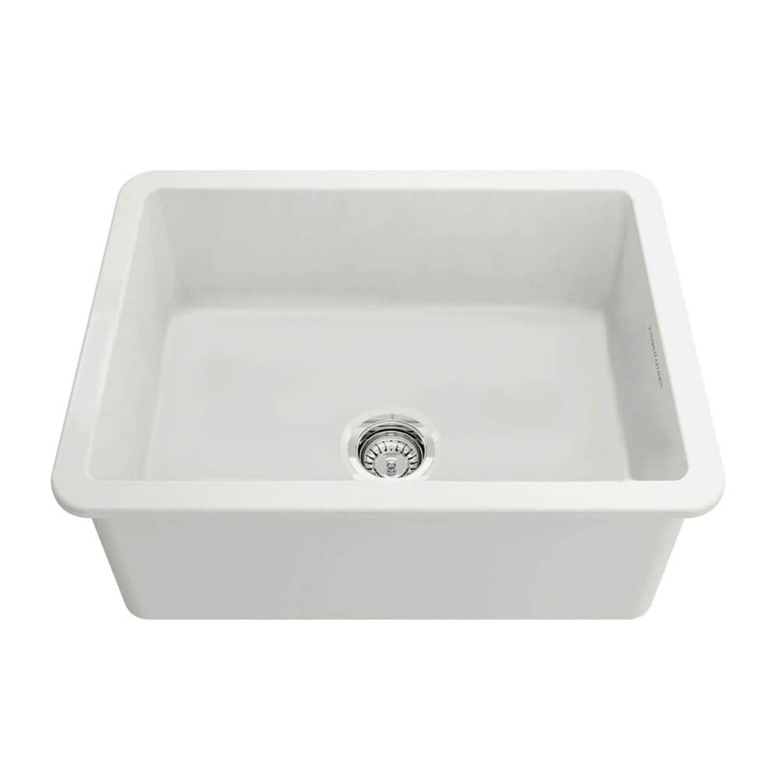 Turner Hastings Cuisine 60 x 46 Inset / Undermount Fine Fireclay Matte White Sink CU603FS-MW - The Blue Space