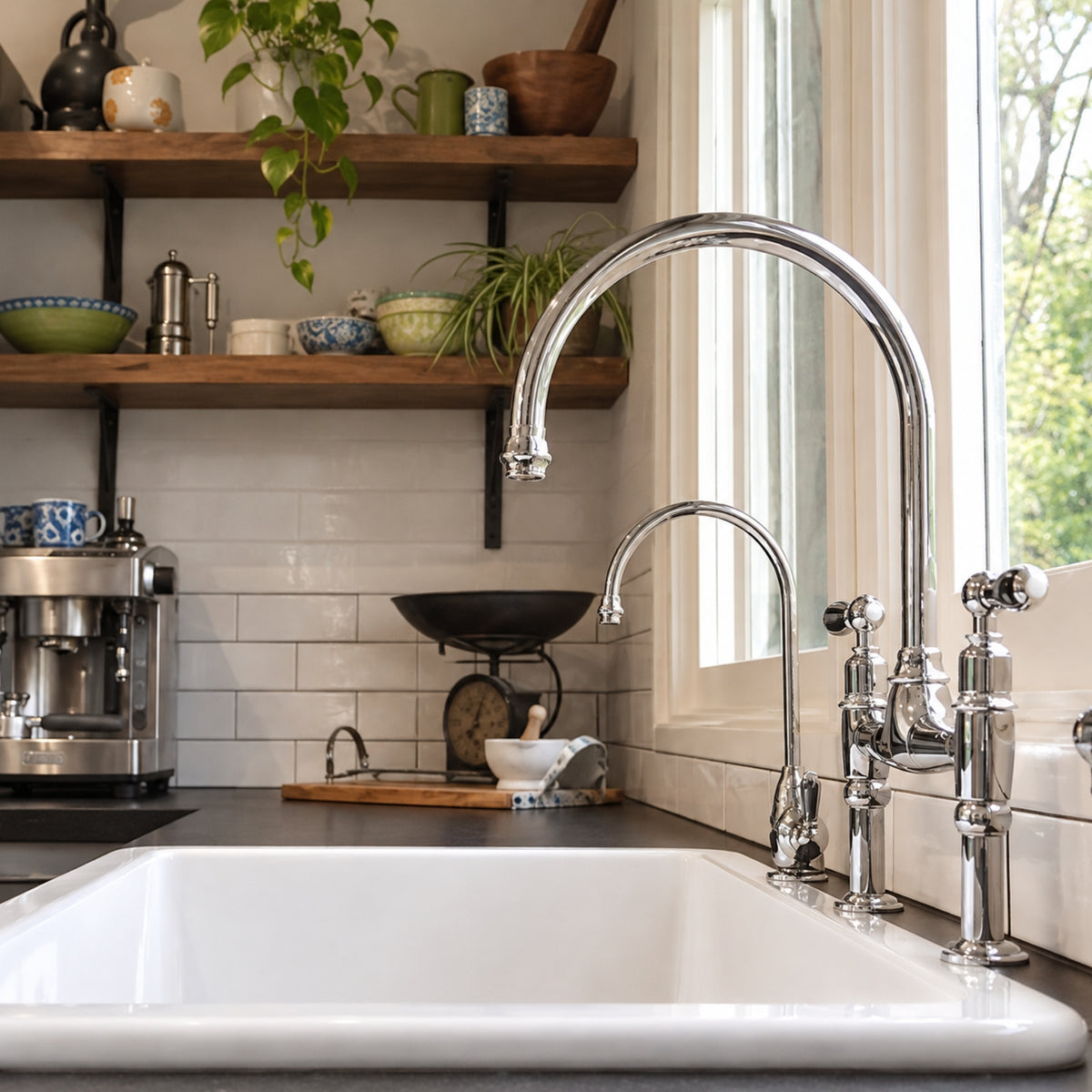 Turner Hastings Cuisine 68 x 48 Inset/Undermount Fine Fireclay Sink CU68FS - The Blue Space