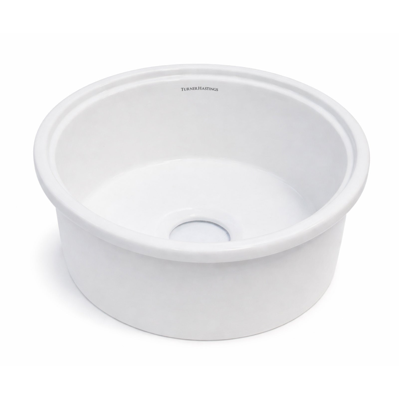 Turner Hastings Cuisine Round 47 Inset/Undermount Matte White Sink CUR473FS-MW - The Blue Space