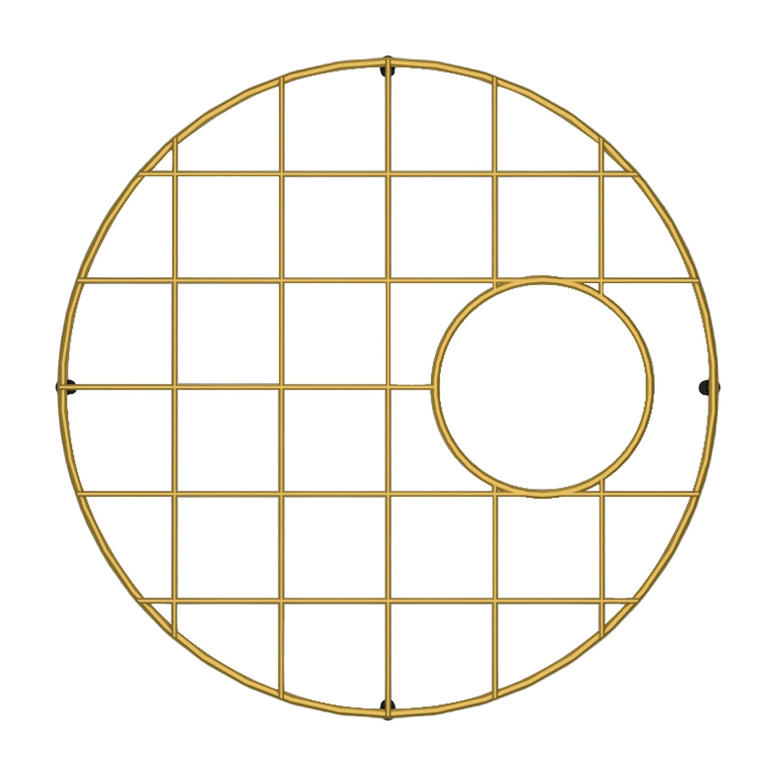 Turner Hastings Cuisine Round 47x47 Protective Grid - Brushed Brass CUR471SSG-BB - The Blue Space