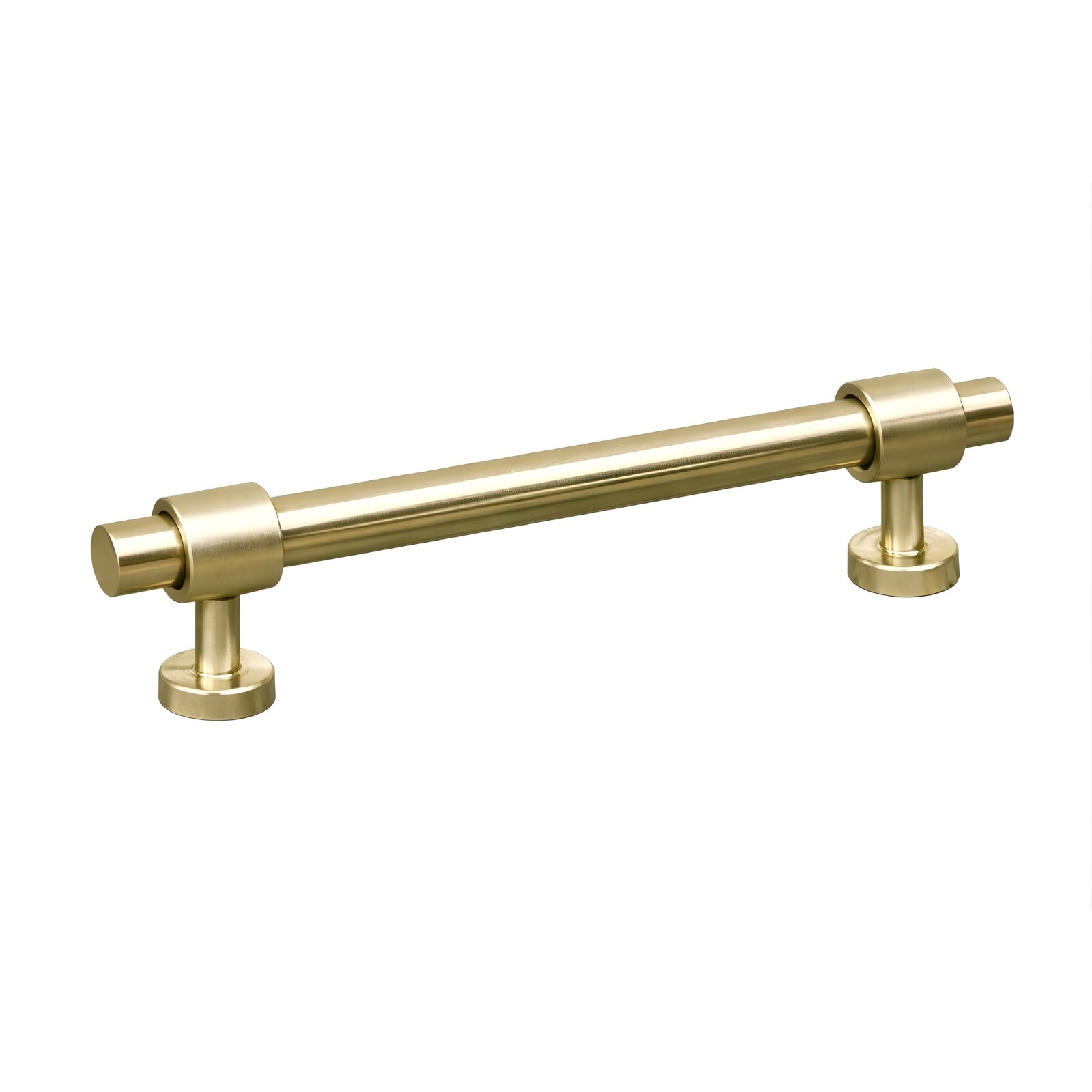 Single Turner Hastings Fanetta 128mm Pull Handle Brushed Brass FA128CB-BB - The Blue Space