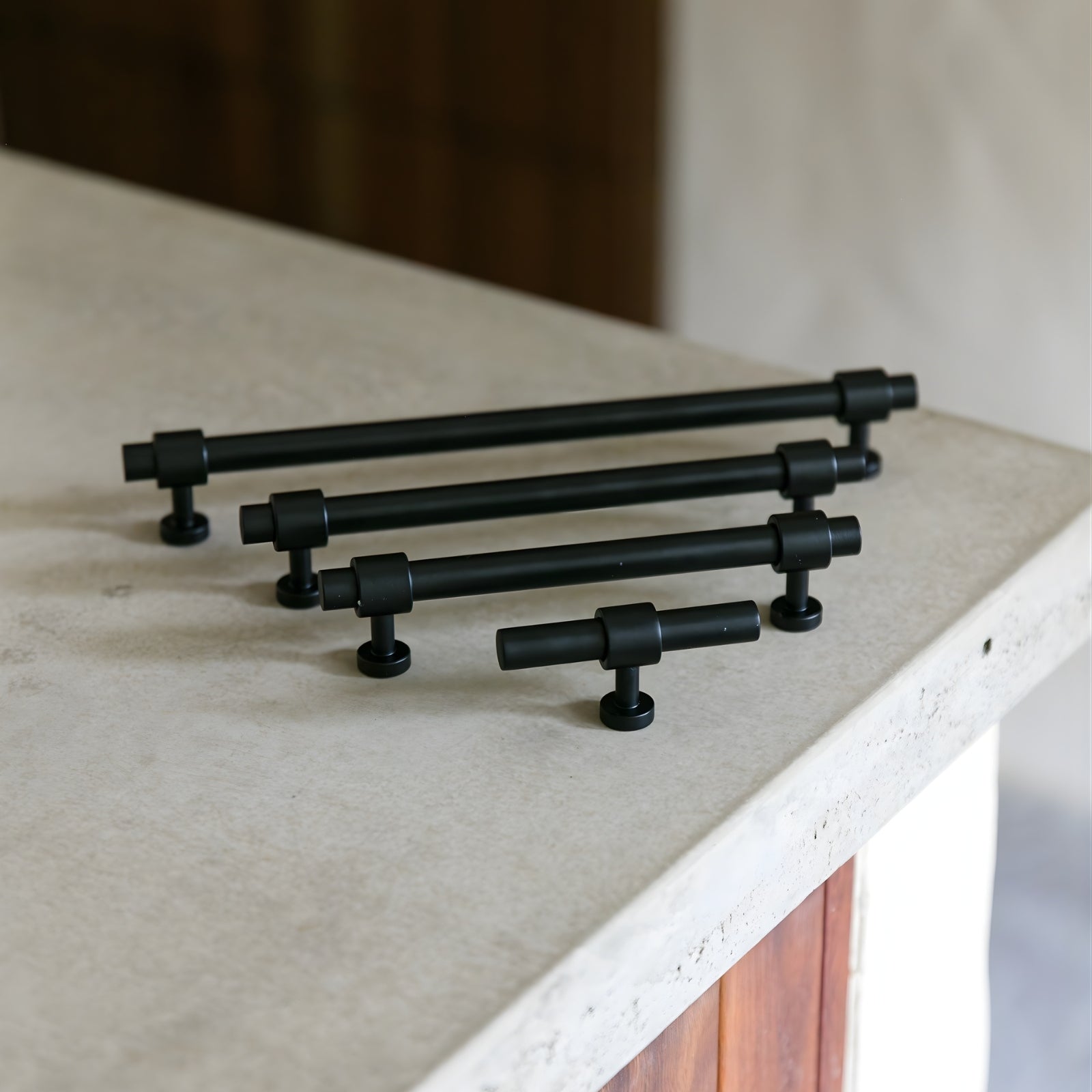 Variations Turner Hastings Fanetta 128mm Pull Handle Matte Black FA128CB-MB - The Blue Space