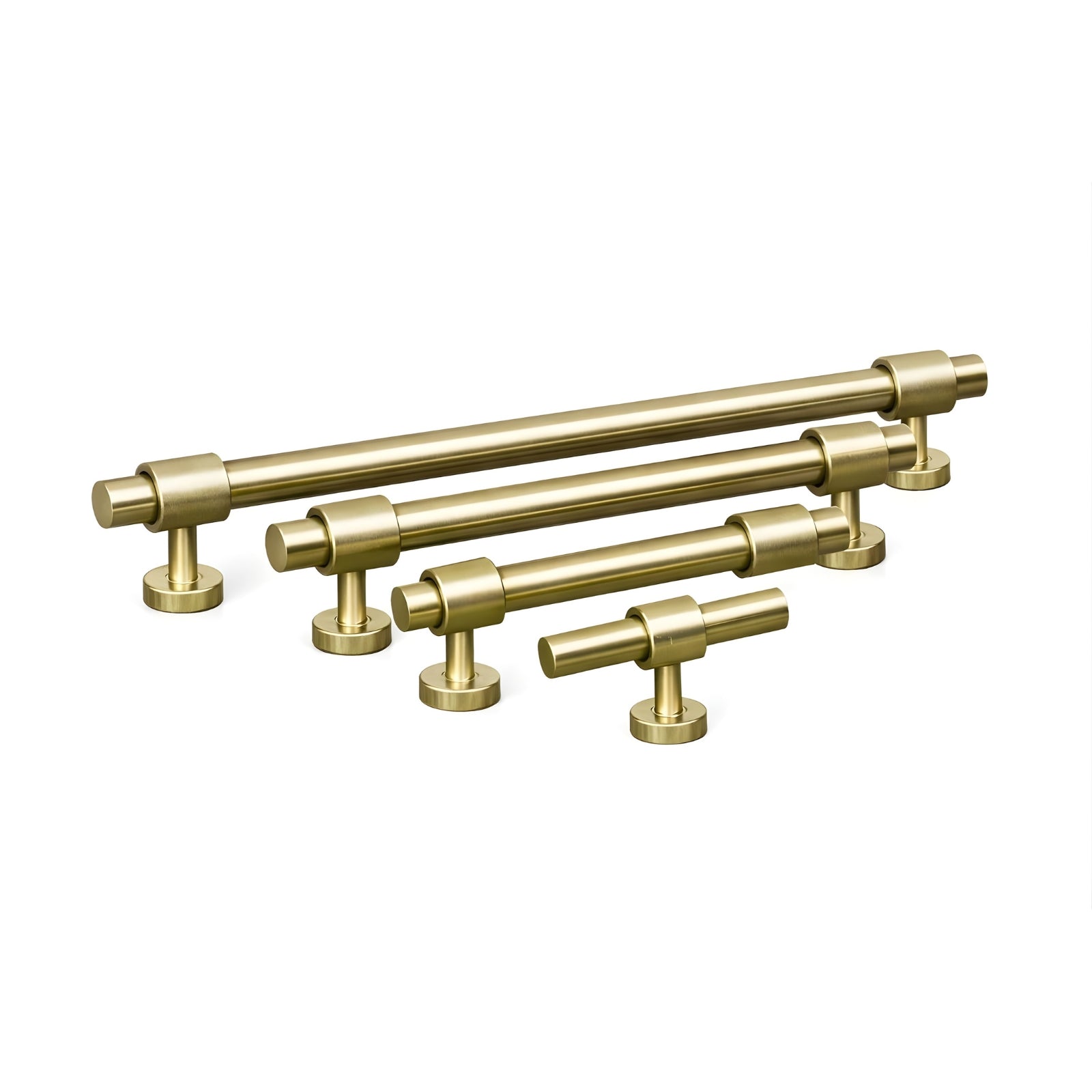 Range Turner Hastings Fanetta 160mm Pull Handle Brushed Brass FA160CB-BB - The Blue Space