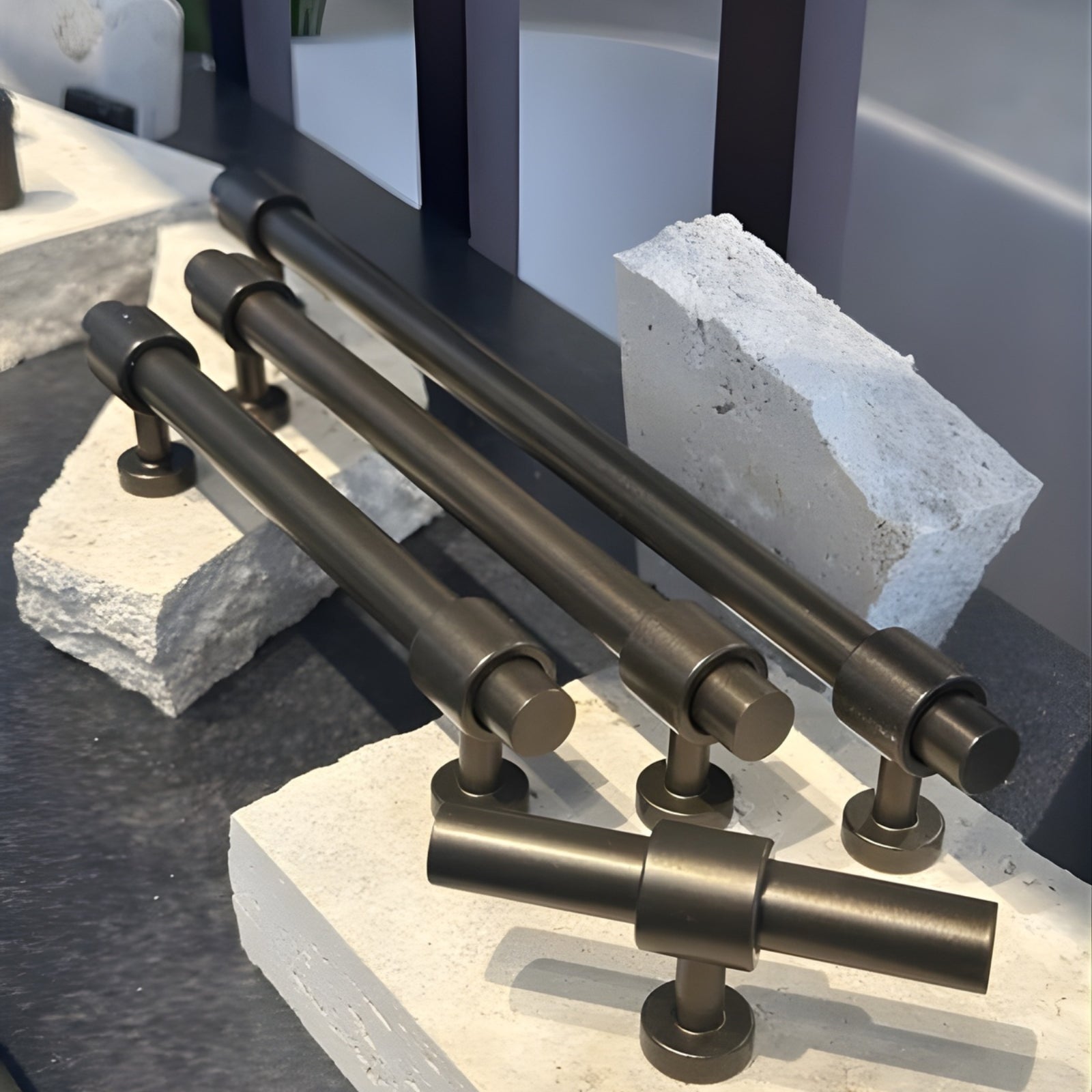 Variations Turner Hastings Fanetta 160mm Pull Handle English Bronze FA160CB-EB - The Blue Space