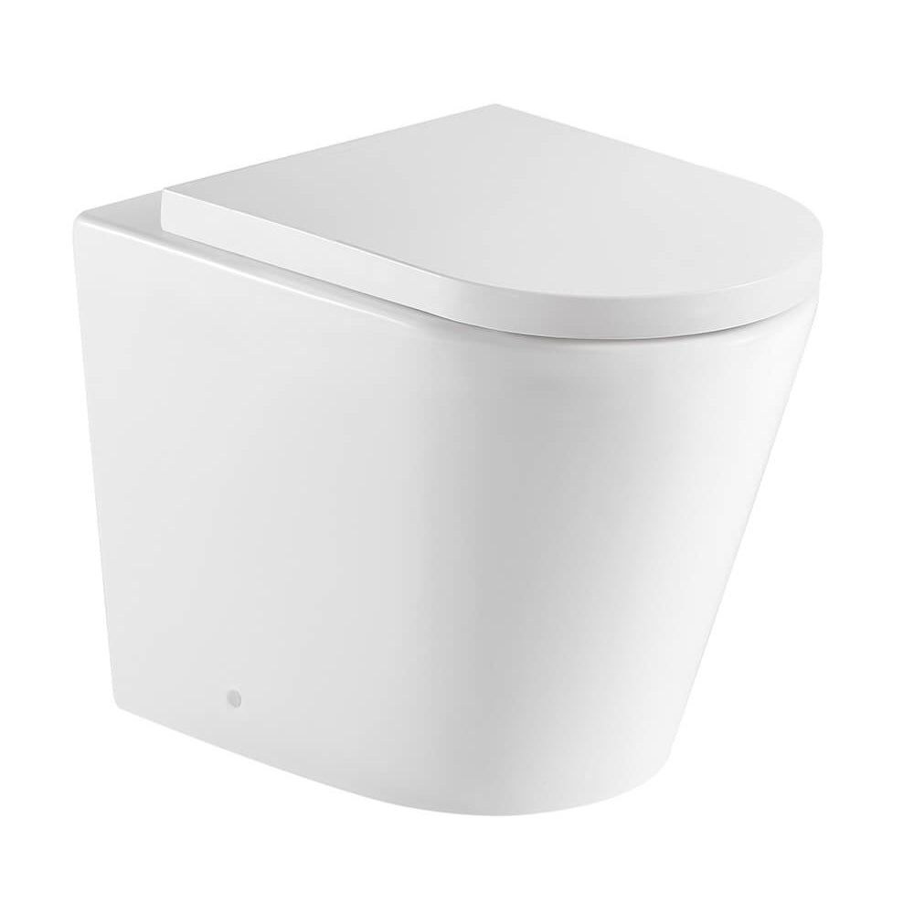 Turner Hastings Fino WhisperFlush Gloss White Floor Pan with Thick Seat FT500FP-GW-K - The Blue Space