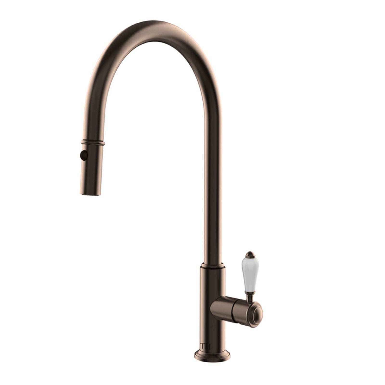 Turner Hastings Ludlow Pull Out Mixer Tap - English Bronze LU112PM-EB - The Blue Space