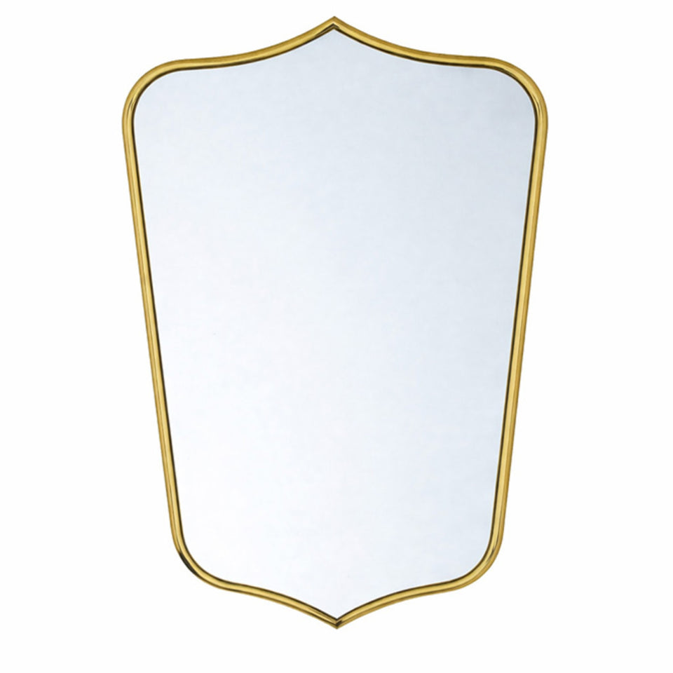Turner Hastings Mayer Shield 800x500mm Mirror - Brushed Brass