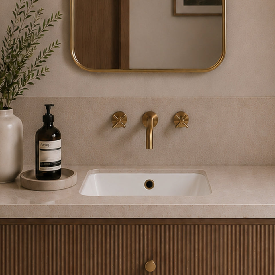 Turner Hastings Mini Agres 44x26 Under Counter Basin - Matte White