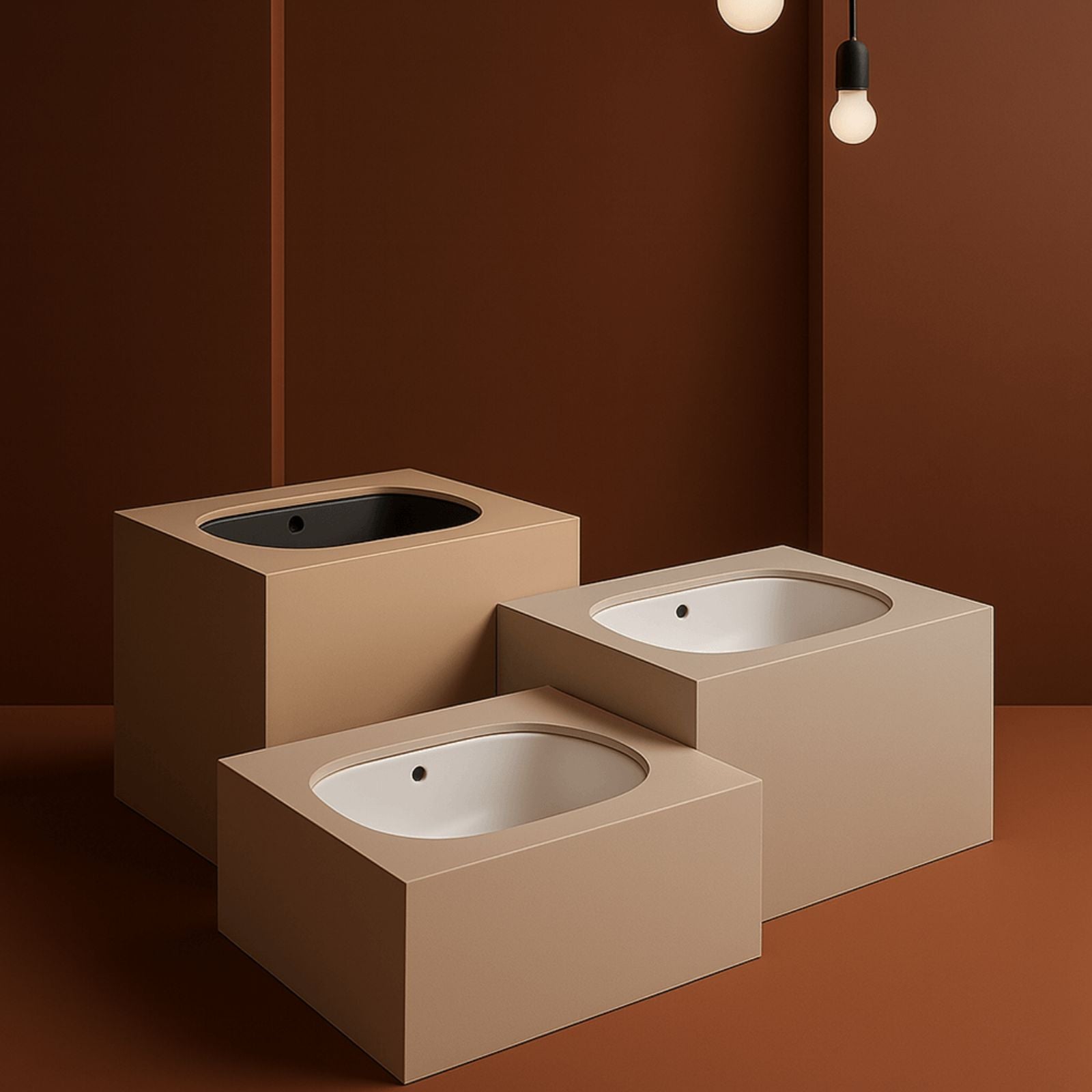 Lifestyle 1 Turner Hastings Narva 57x 39 Undercounter Pill Basin - Gloss White NA571UPB-GW - The Blue Space