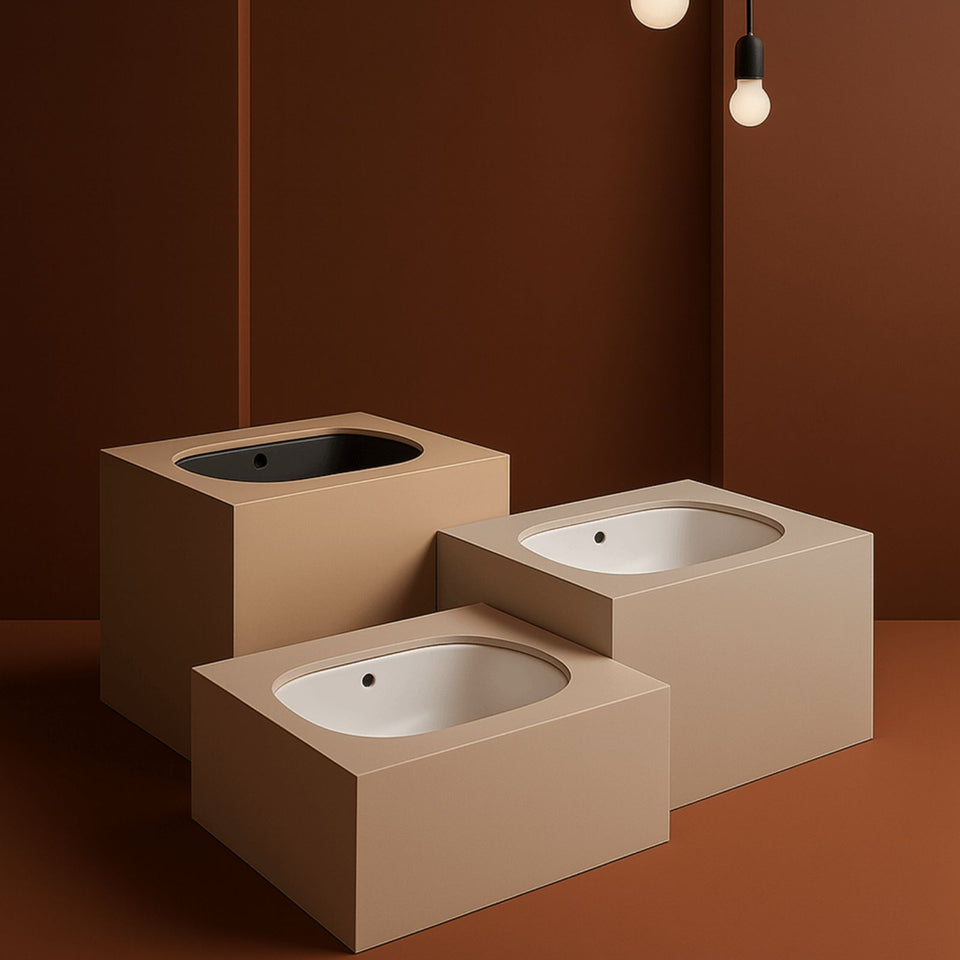 Turner Hastings Narva 57x 39 Undercounter Pill Basin - Gloss White