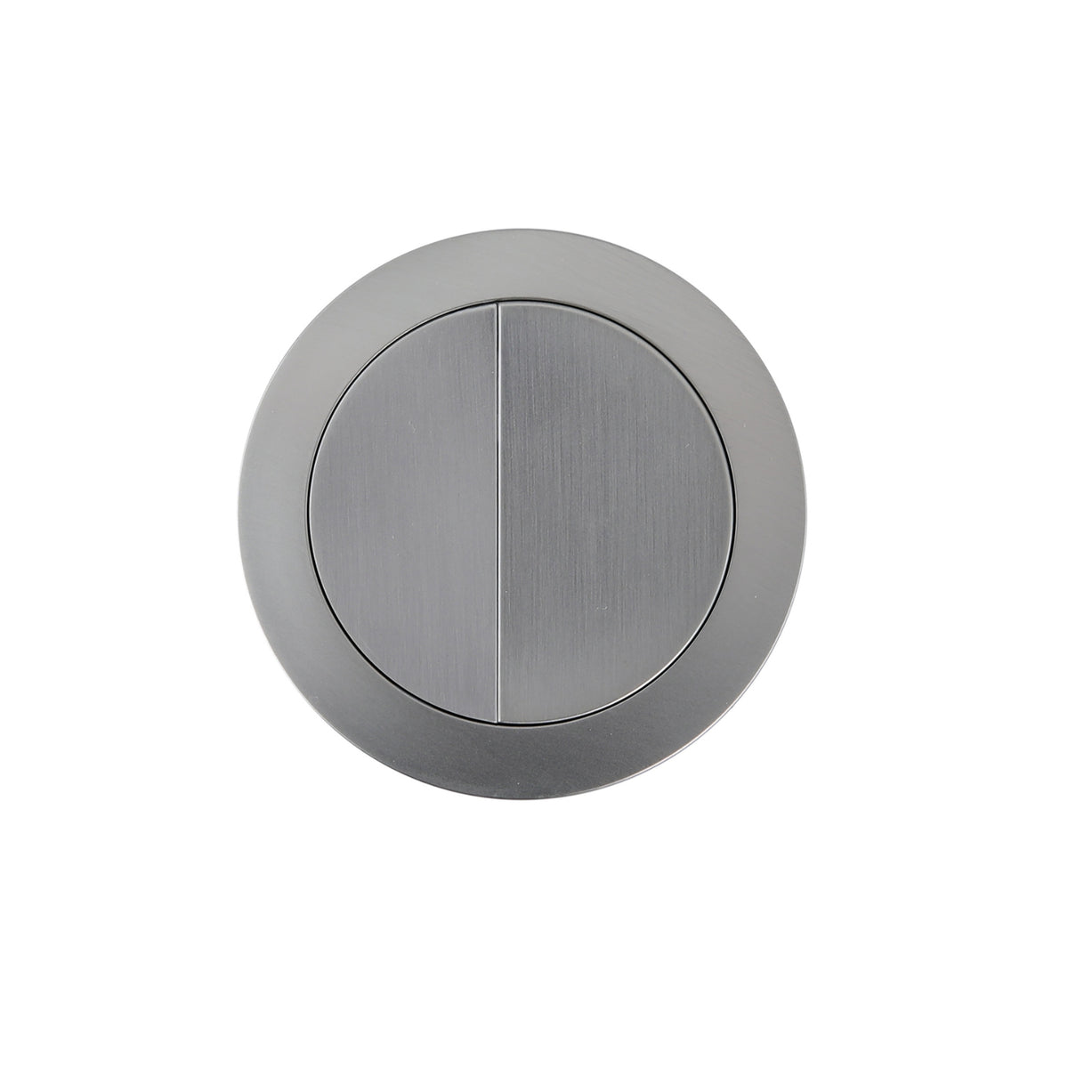 Top Turner Hastings Round Flush Button - Brushed Nickel THSP024 - The Blue Space