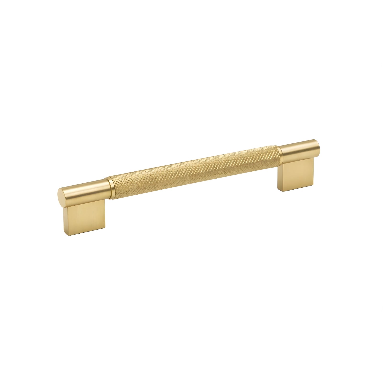 Single Turner Hastings Sassari 128mm Pull Handle Brushed Brass SA128CB-BB - The Blue Space