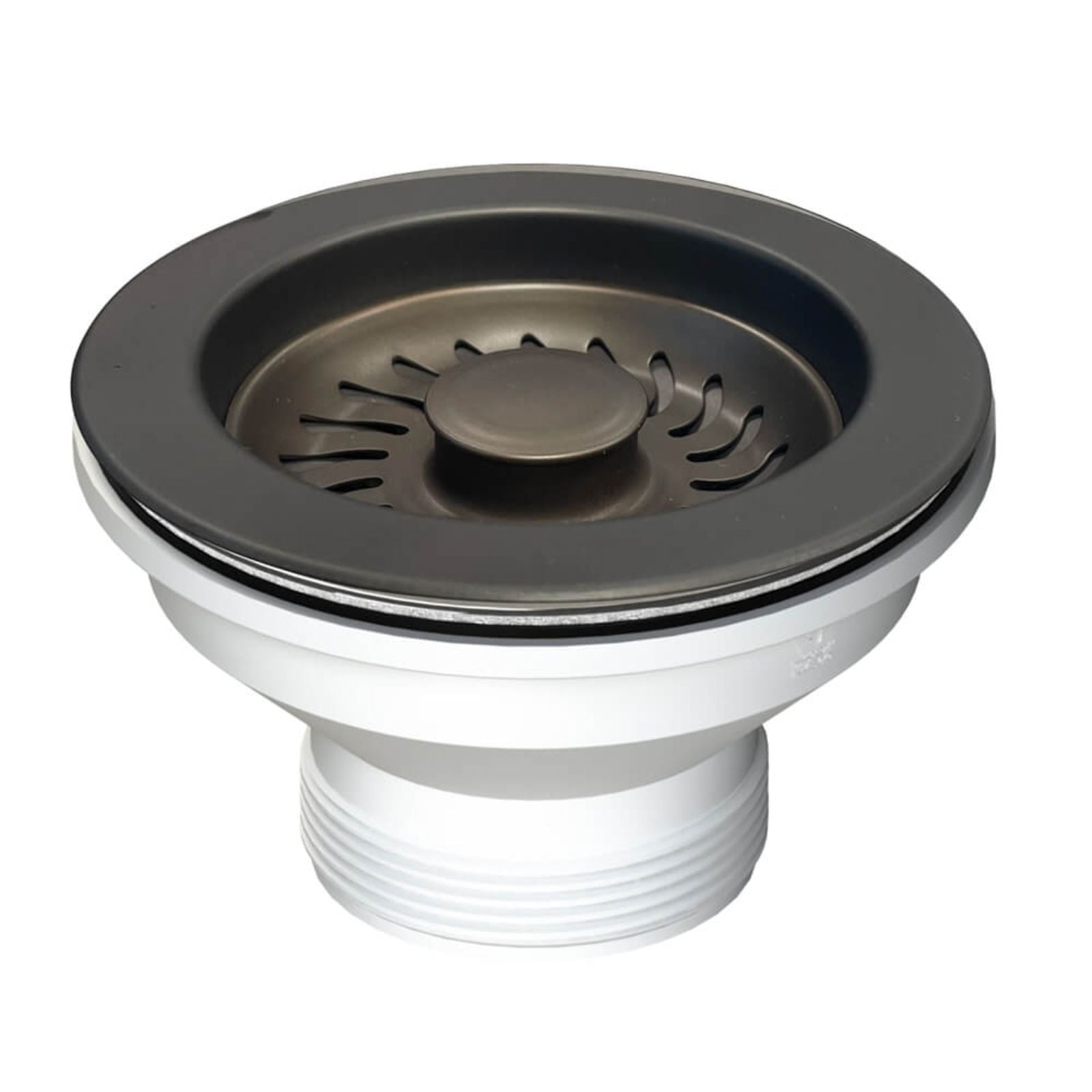 Turner Hastings 90 x 50mm English Bronze Basket Waste with Long Screw CR4320-BB - The Blue Space