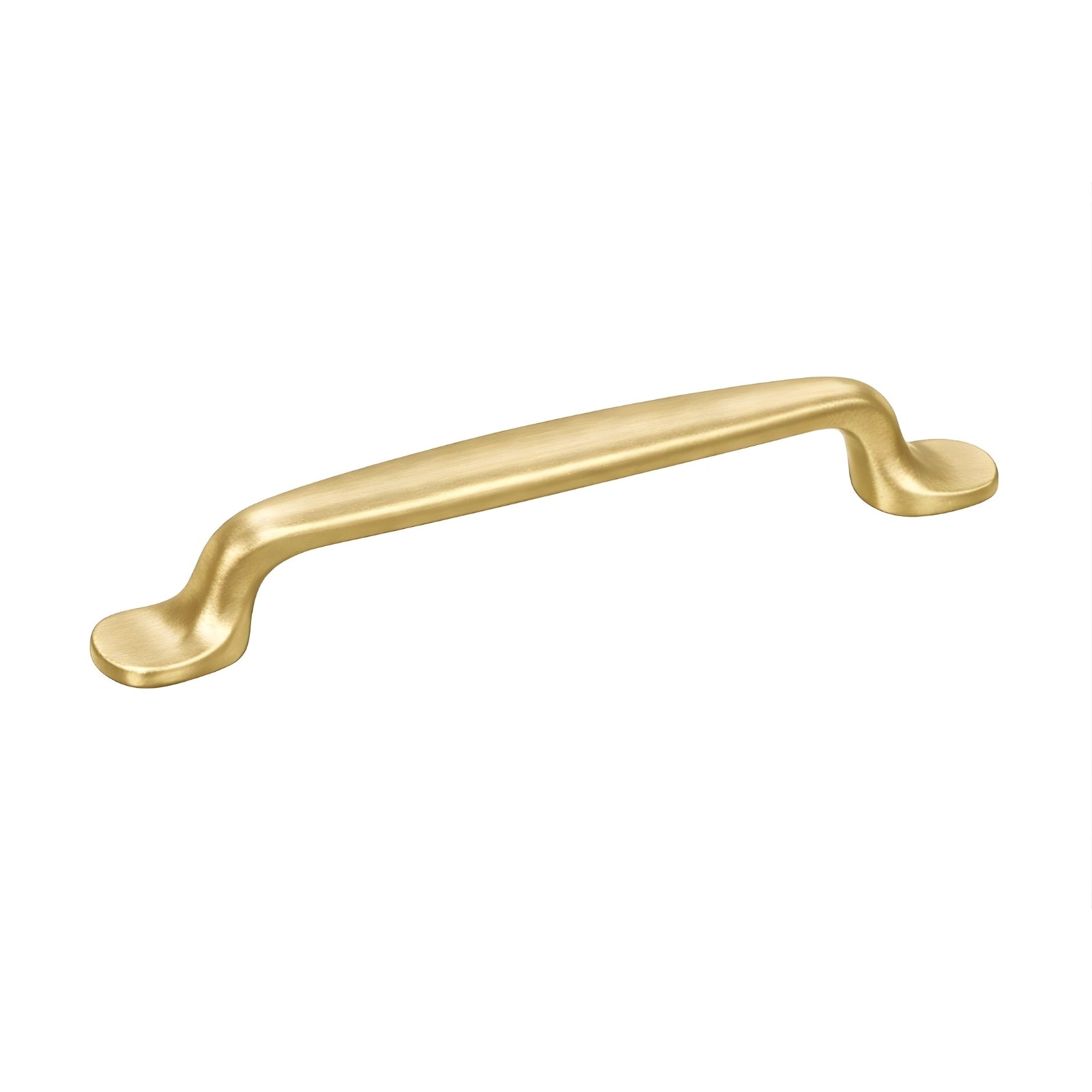 SIngle Turner Hastings Tutto 128mm Pull Handle Brushed Brass TU128CB-BB - The Blue Space