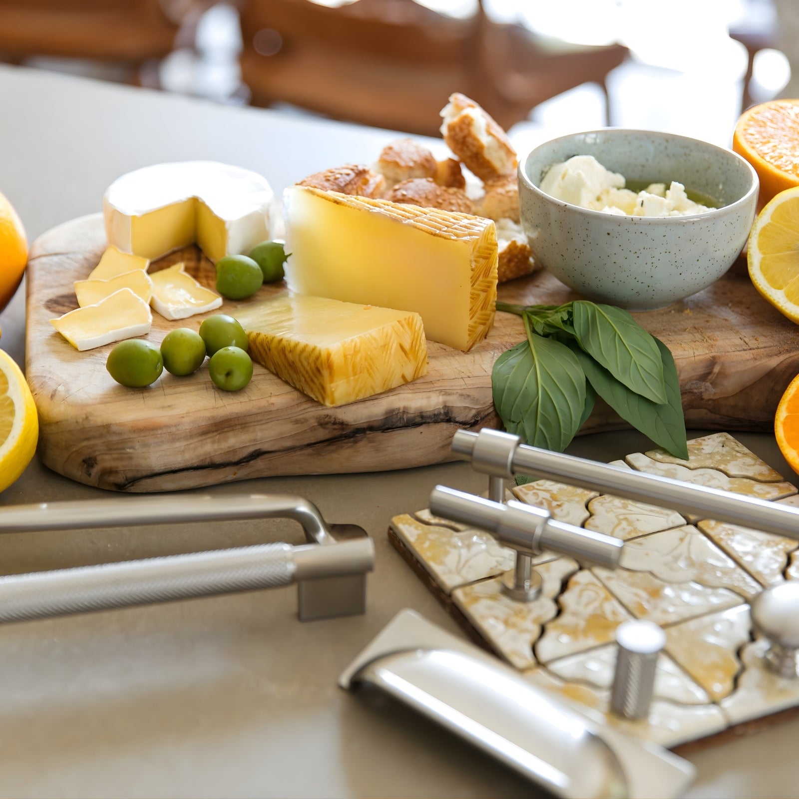 Range Turner Hastings Tutto 128mm Pull Handle Brushed Nickel TU128CB-BN - The Blue Space