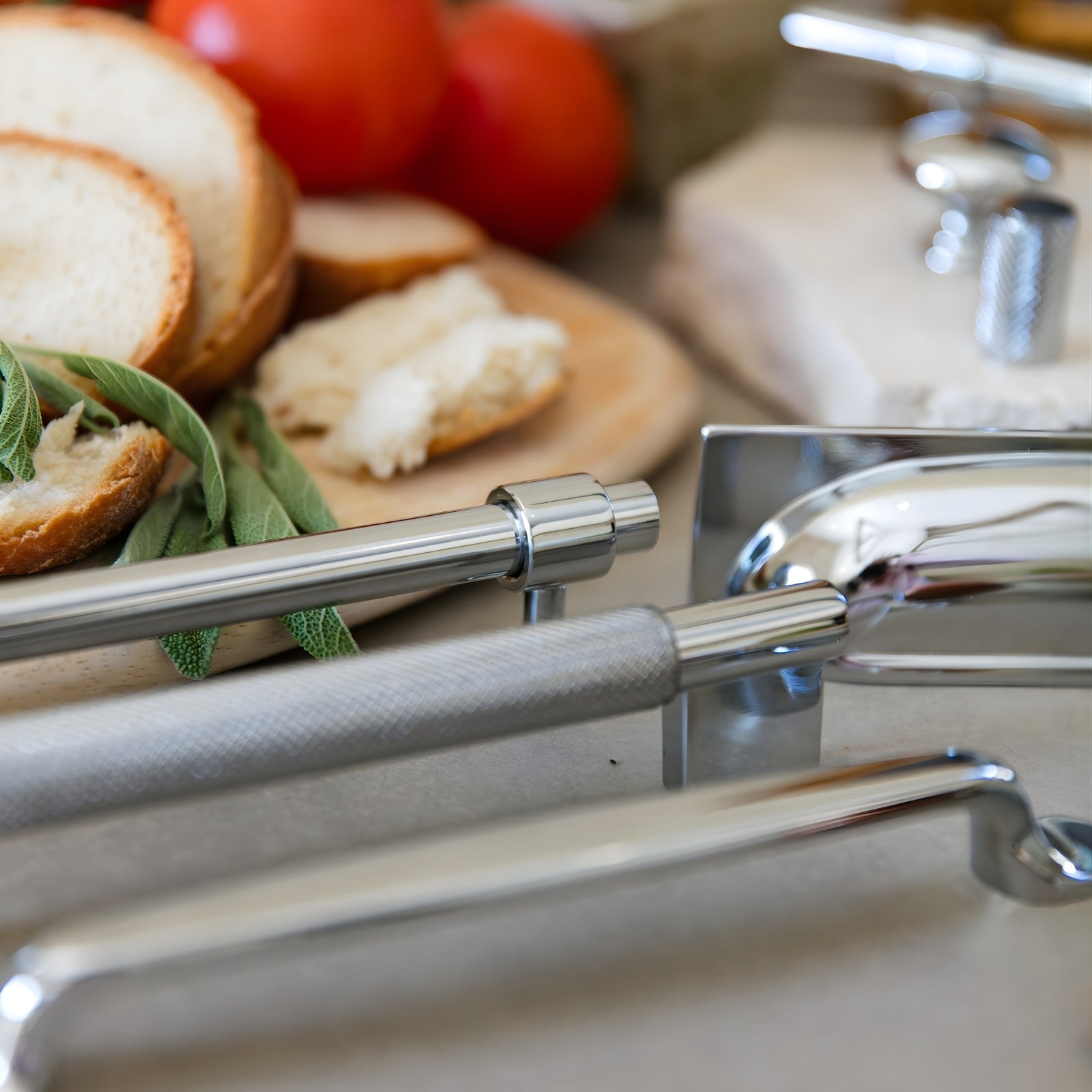 Range Turner Hastings Tutto 128mm Pull Handle Chrome TU128CB-CH - The Blue Space