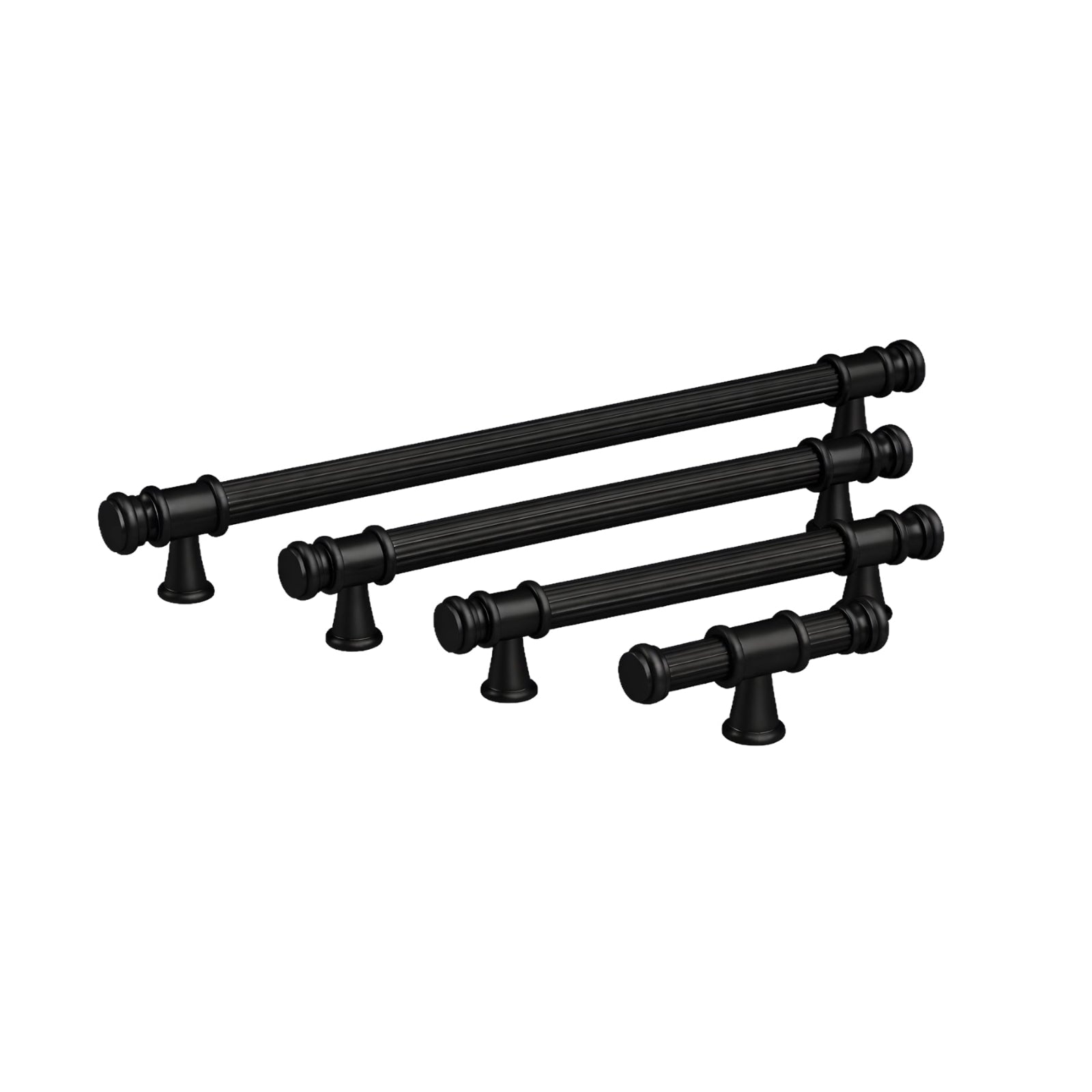 Variations Turner Hastings Verona 128mm Pull Handle Matte Black VE128CB-MB - The Blue Space