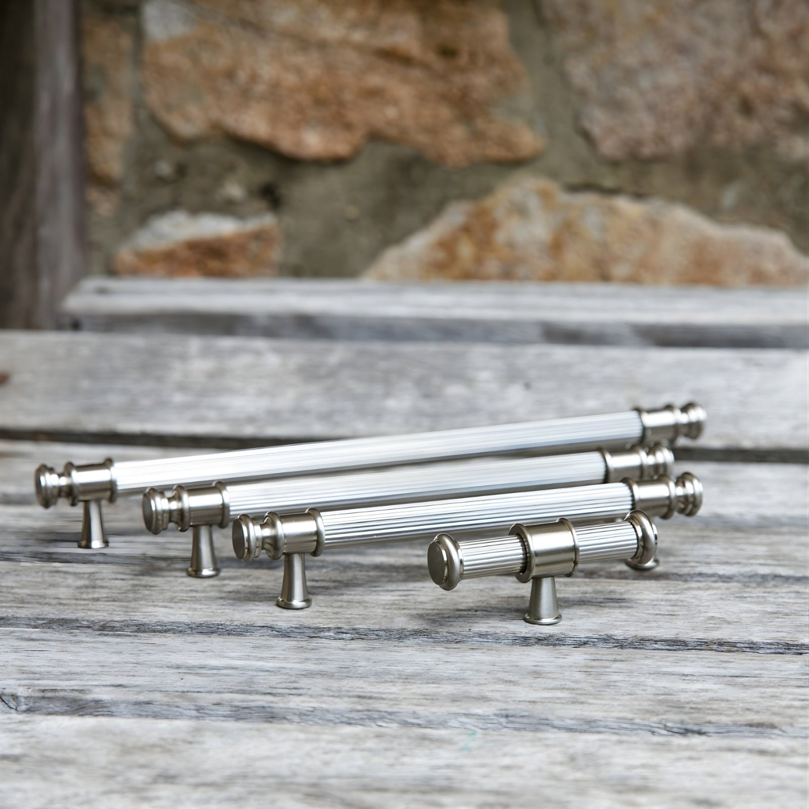 Variations Turner Hastings Verona 224mm Pull Handle Brushed Nickel VE224CB-BN - The Blue Space