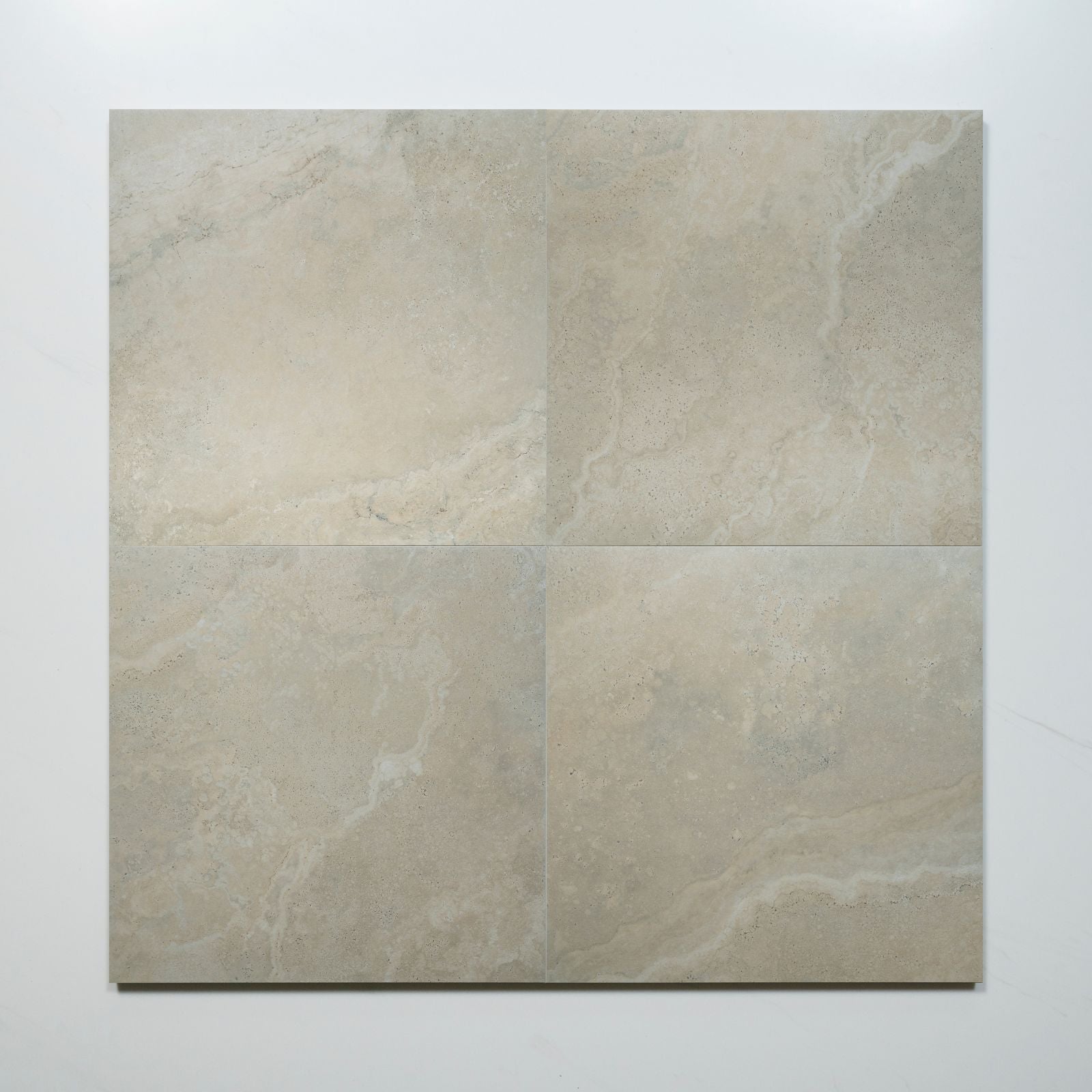 Pattern Tuscan Beige Travertine Look Tile 600mm x 600mm External 6CRWBEX - The Blue Space