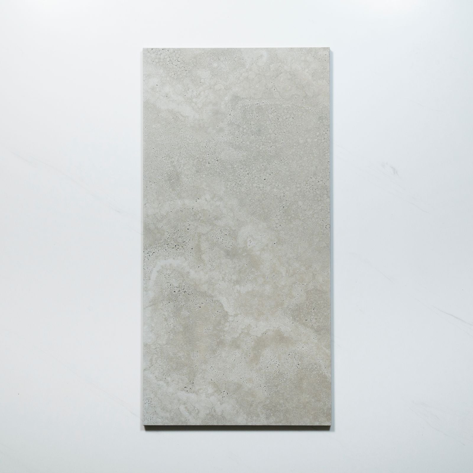 No Hand Tuscan Grey Travertine Look Tile 300mm x 600mm 36CRWSVM - The Blue Space