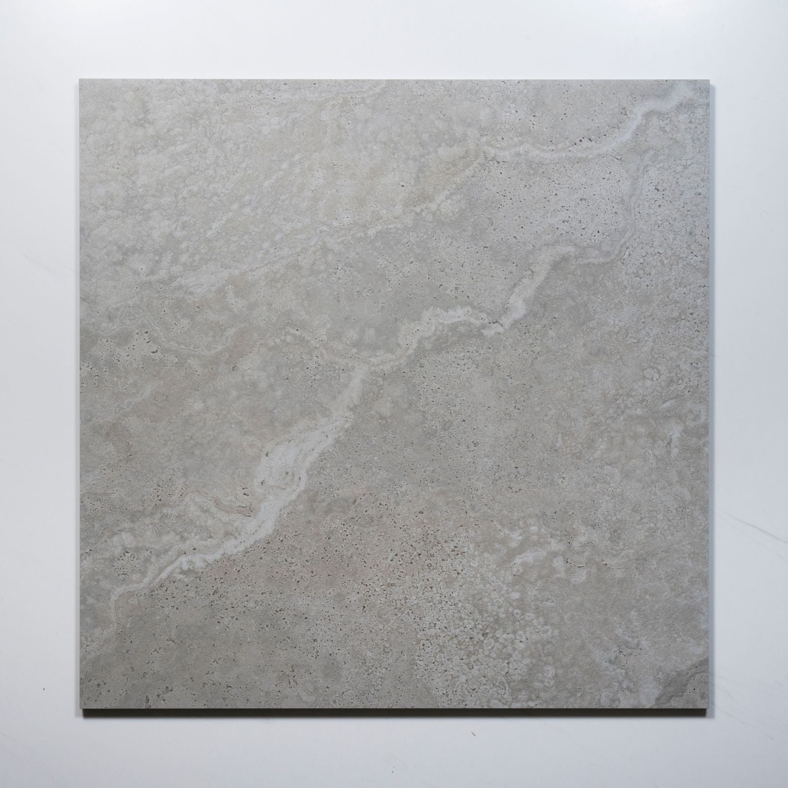 No Hand Tuscan Grey Travertine Look Tile 600mm x 600mm External 6CRWSVX - The Blue Space