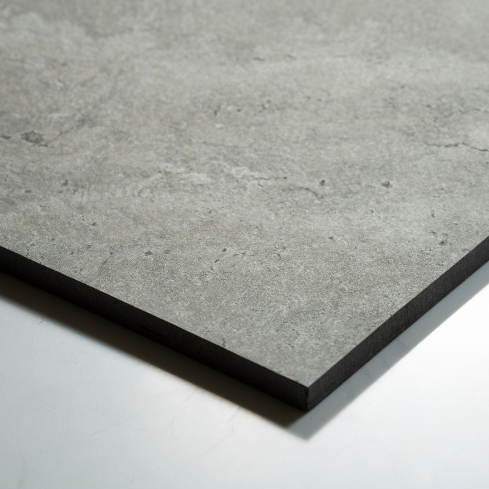 Oblique Tuscan Grey Travertine Look Tile 600mm x 600mm 6CRWSVM - The Blue Space