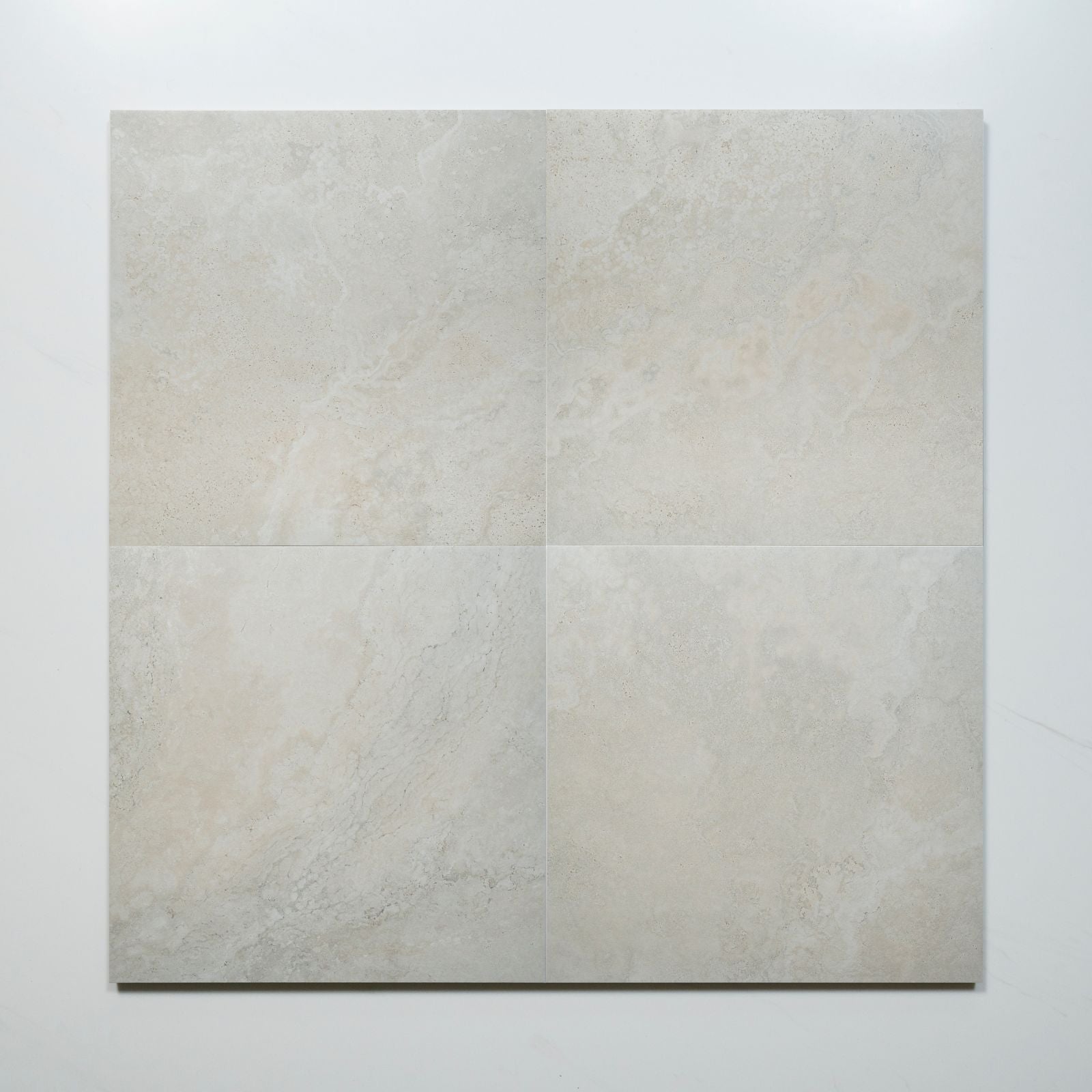 Pattern Tuscan White Travertine Look Tile 600mm x 600mm External 6CRWWHX - The Blue Space