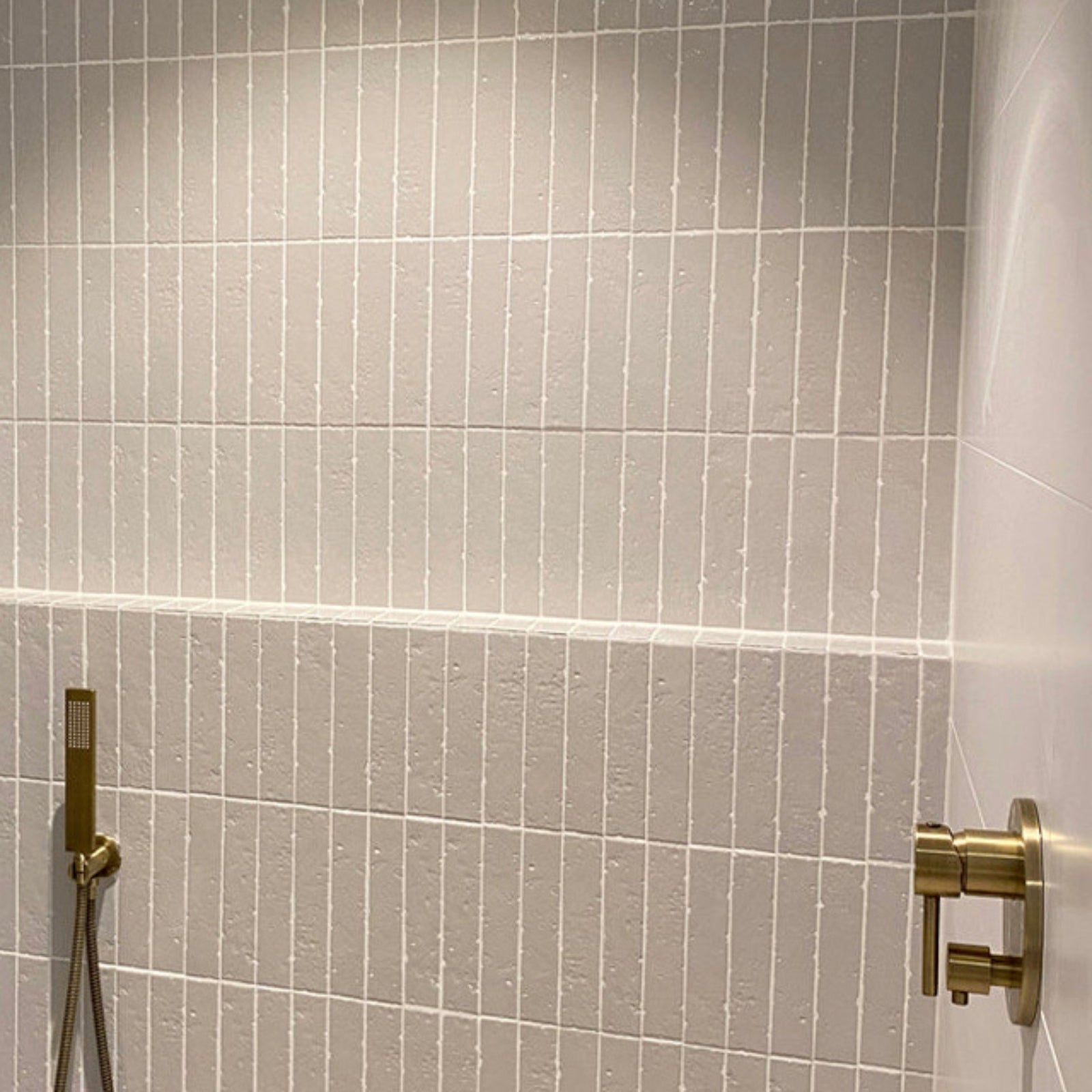 Lifestyle Vanilla Blaire Brick Tile Textured Matte 45 x 230 x 8mm Porcelain 23ANTCO - The Blue Space